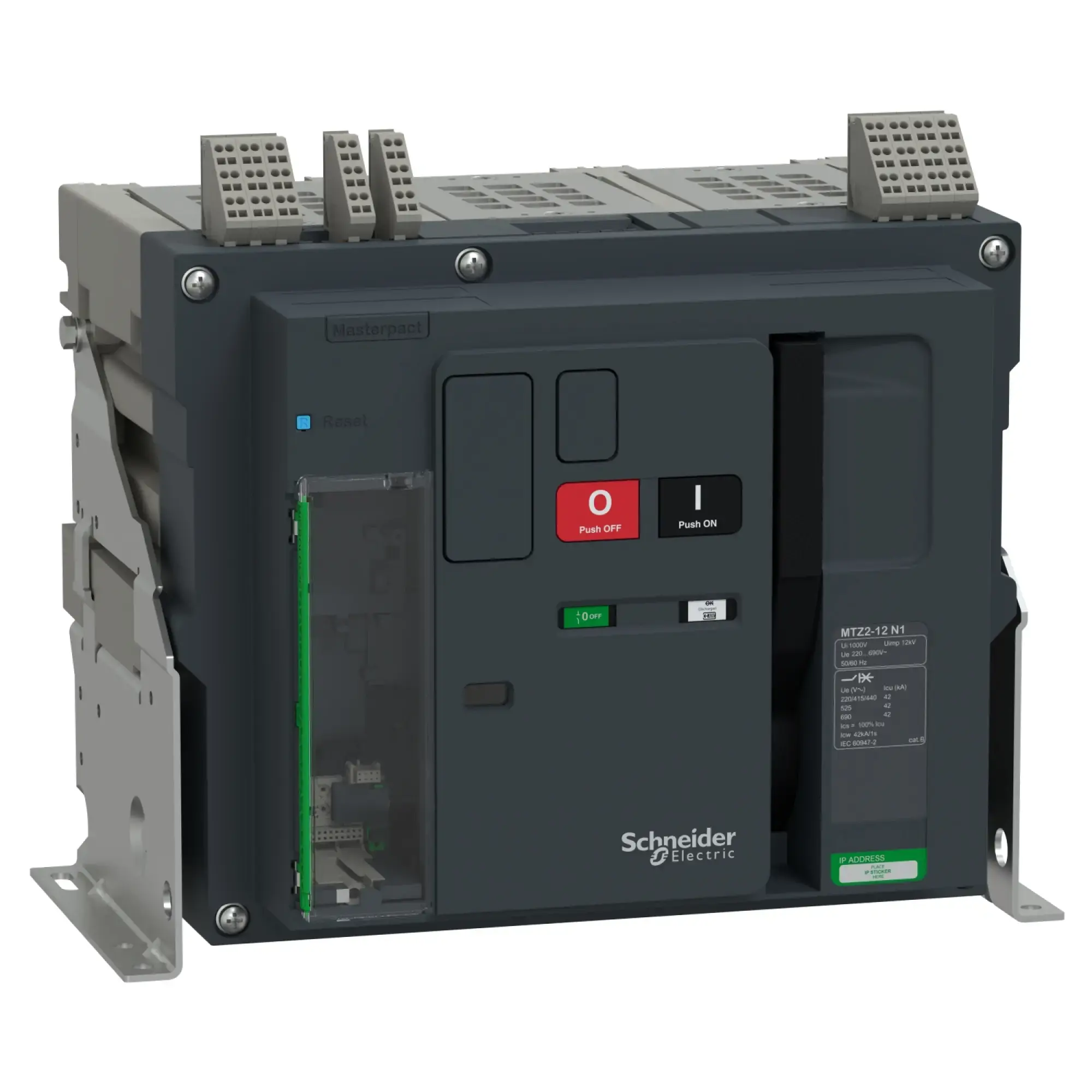 Schneider Electric LV948028 MasterPacT MTZ2 12 1250A N1 42kA/440VAC (Icu) 3P Grundschalter Festeinbau für MicroLogic Active (img_002)