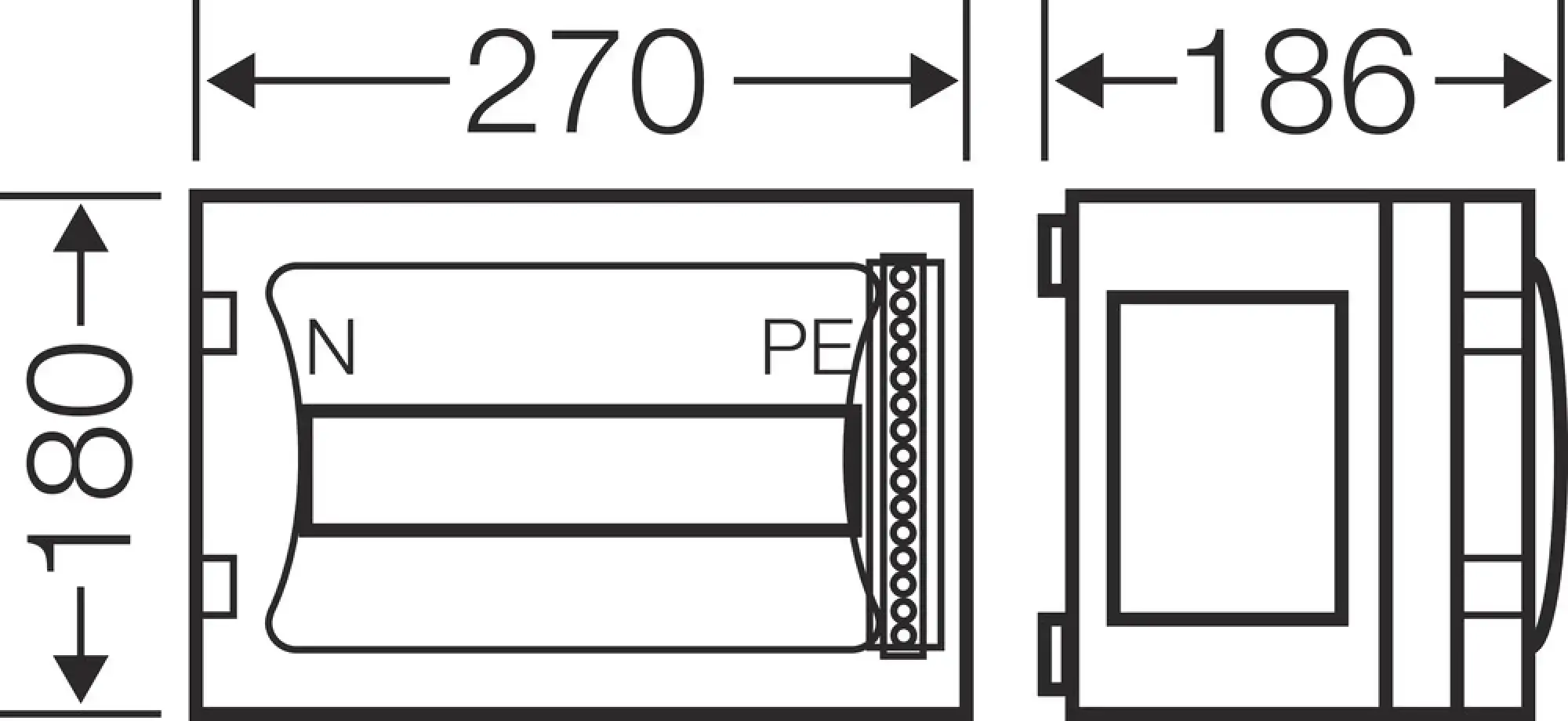 Hensel 68000177 ENYSTAR-Automatengehäuse 9 Teilungseinheiten FP 1109 (img_003)