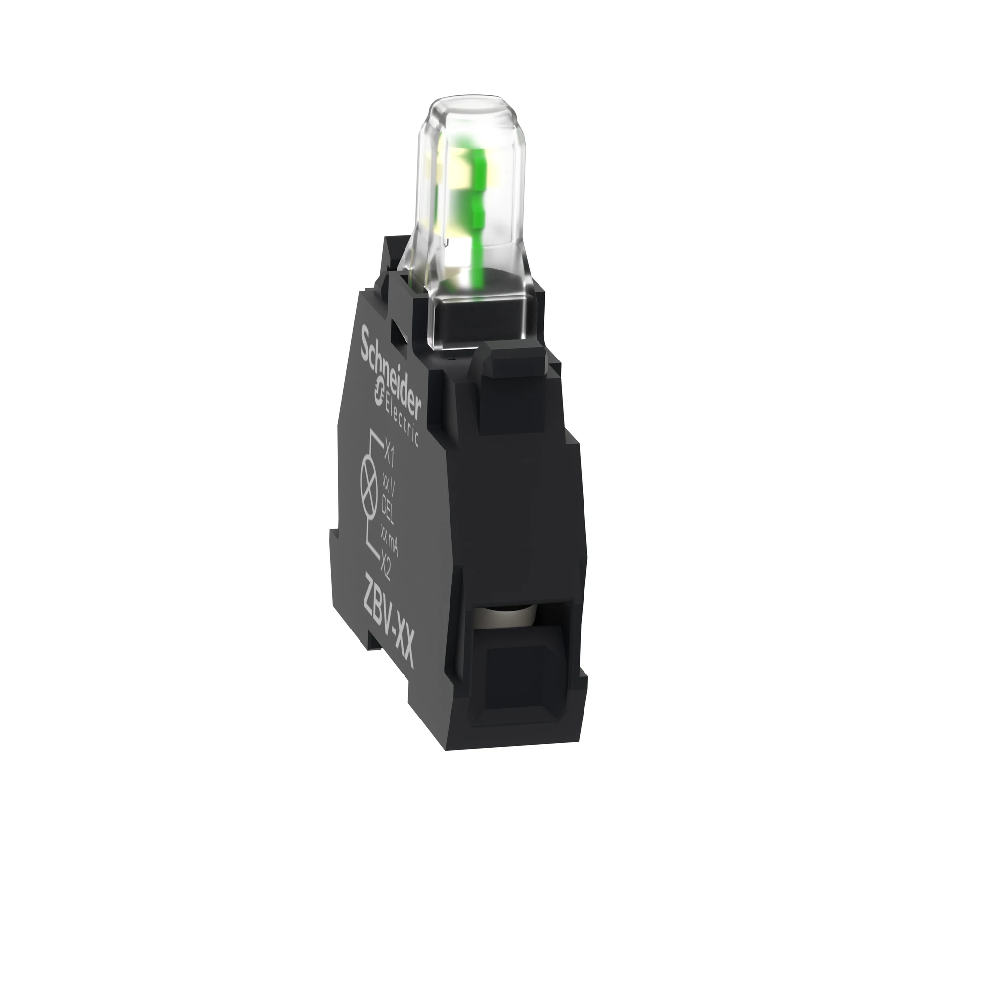 Schneider Electric ZBVGM1T Universal LED module incl. protective module, Harmony XB4 and XB5, 22mm, 30mm, white, screw terminal, 110-240V AC (img_006)