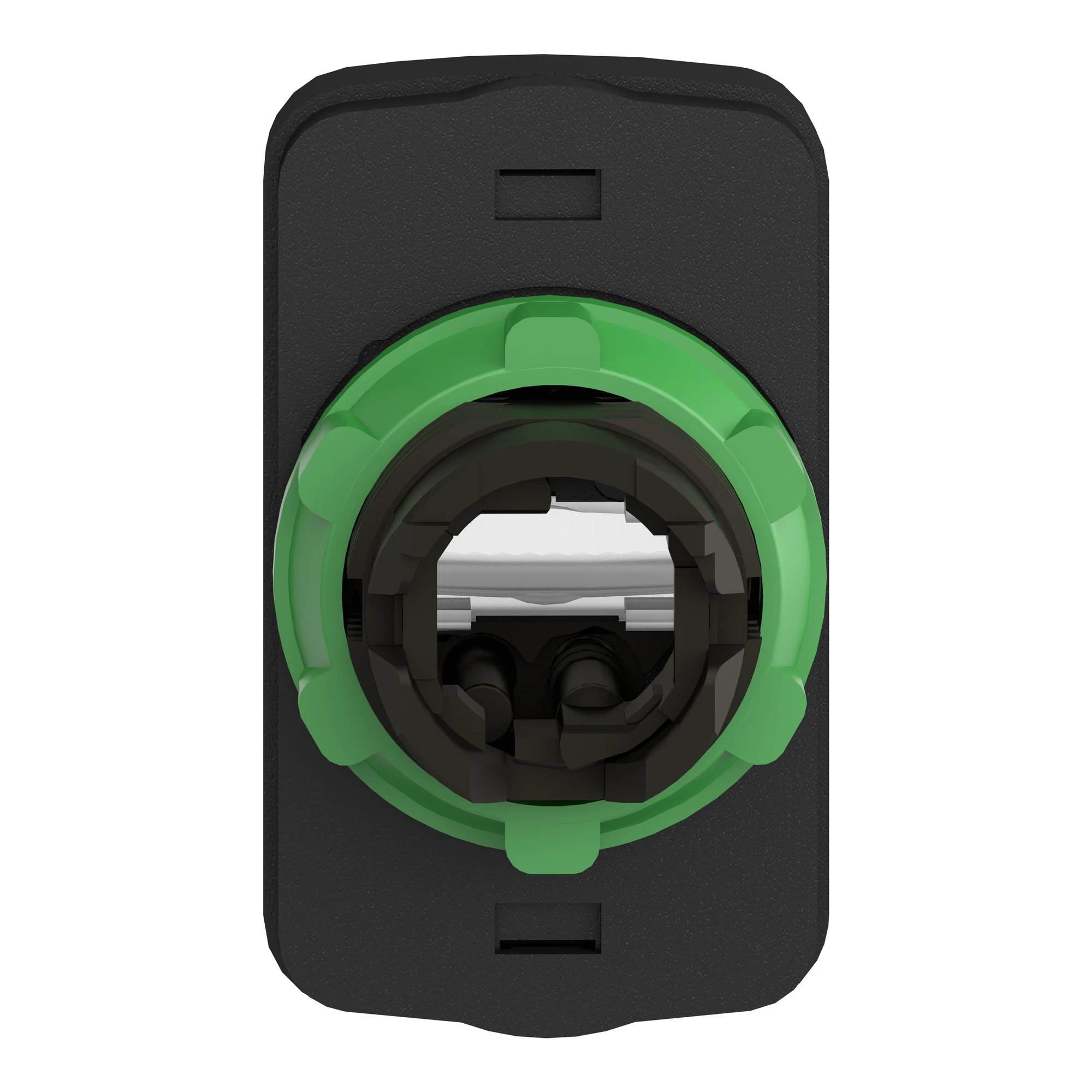 Schneider Electric ZB5AW7A3741 Double push-button, front element, Harmony XB5, plastic, 22mm, green, red, labeled I/O, illuminated (img_005)