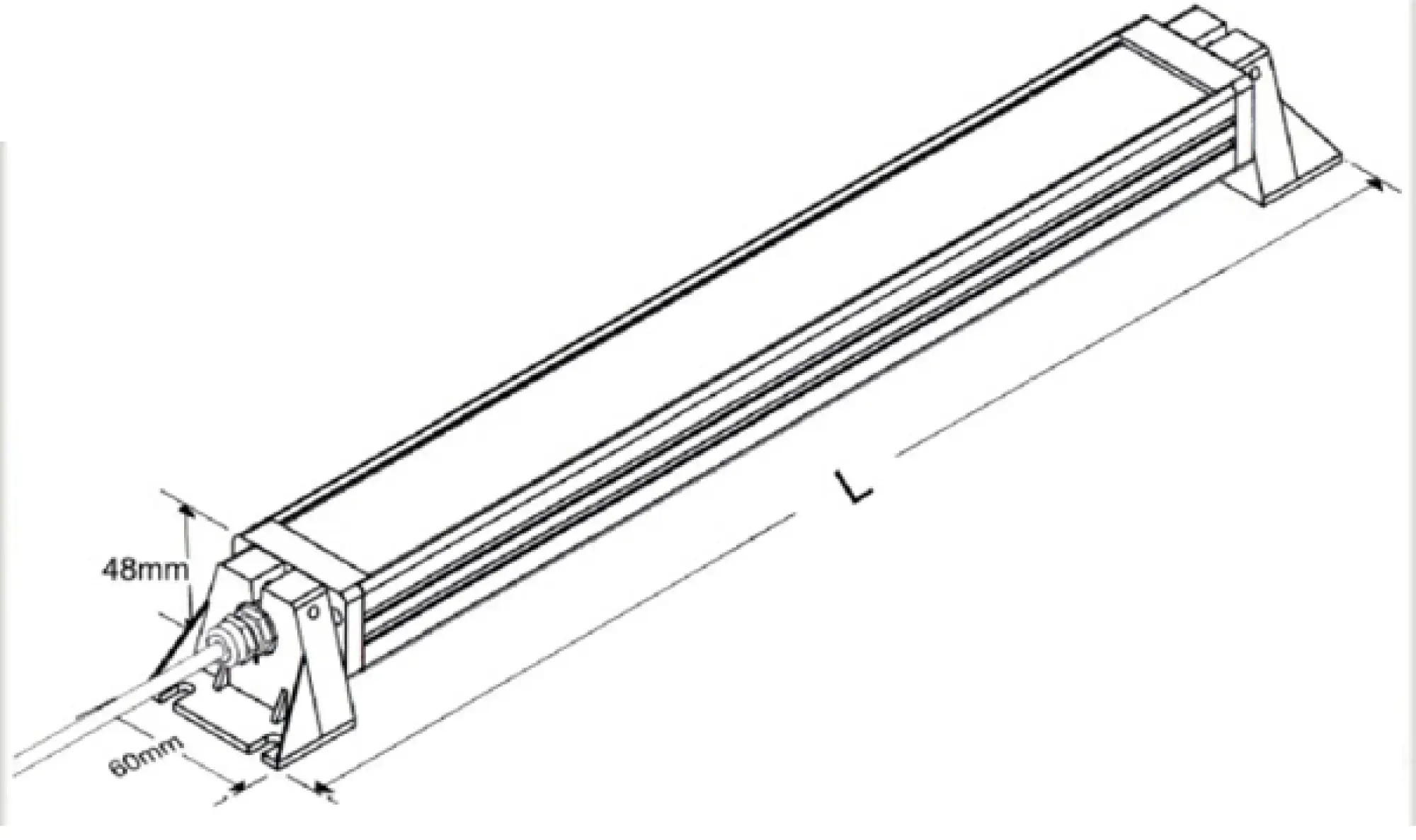 Elmet Light E05005 INDUSTRIAL MACHINE LIGHT LINE 18W / 24V / 6000K / IP65 / LED (img_002)