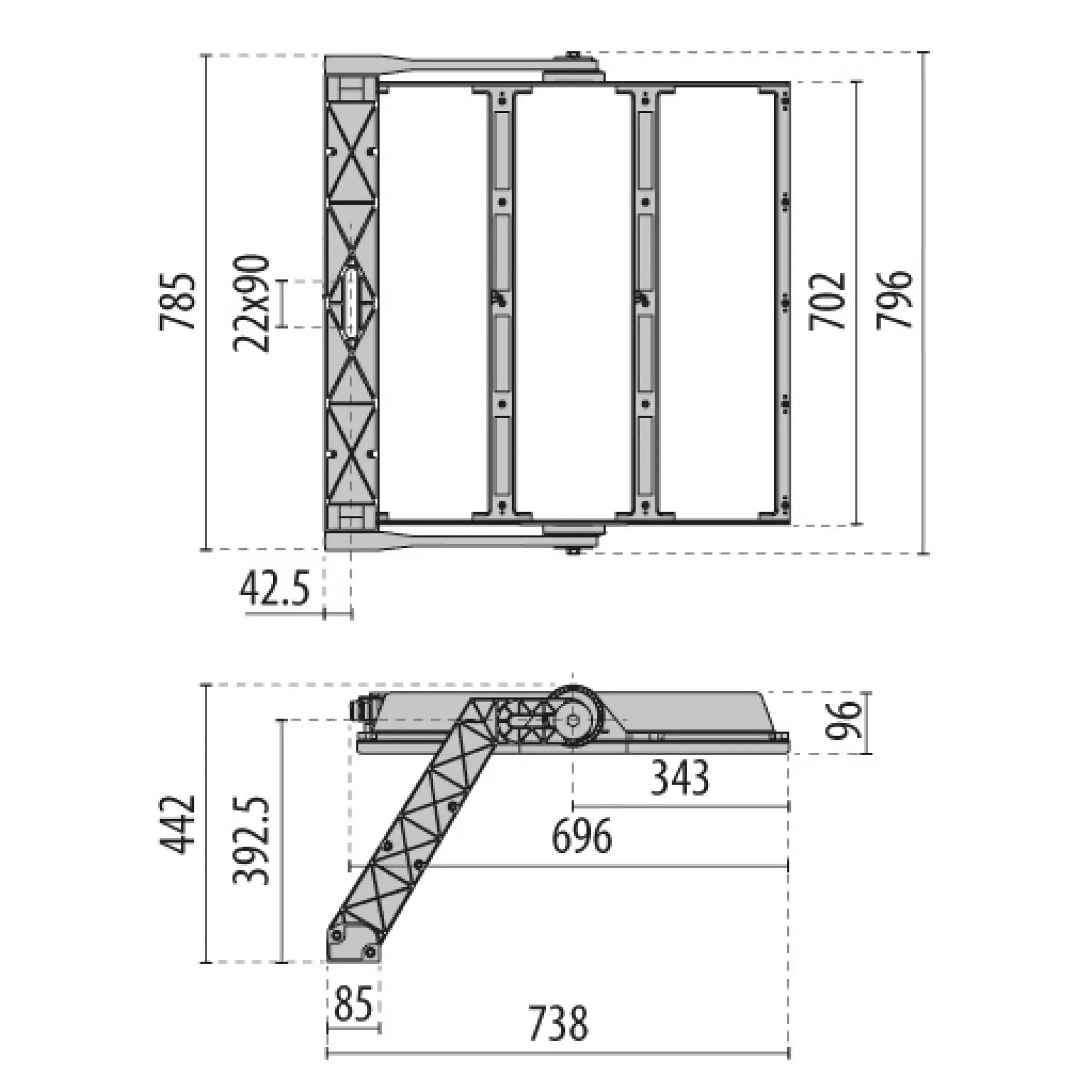 Performance iN Lighting LTF6323RA730 LED-Hochleistungs-Scheinwerfer 3000K 1450W statisch 3CH LTF6323RA730 (img_002)