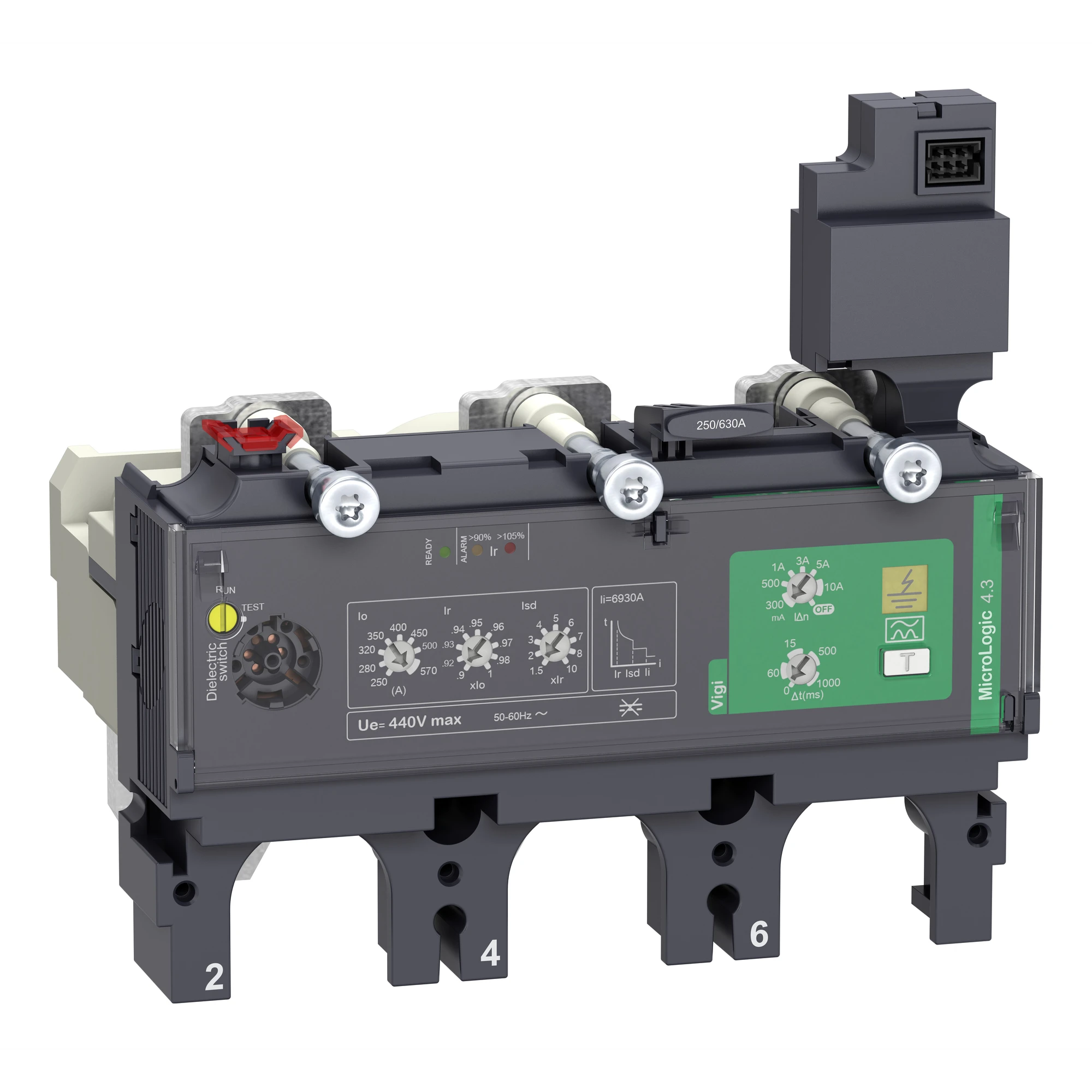 Schneider Electric C6334V570 Electronic Trip Unit MicroLogic 4.3 570A 3P3D for Compact NSX630 Circuit Breaker (img_001)