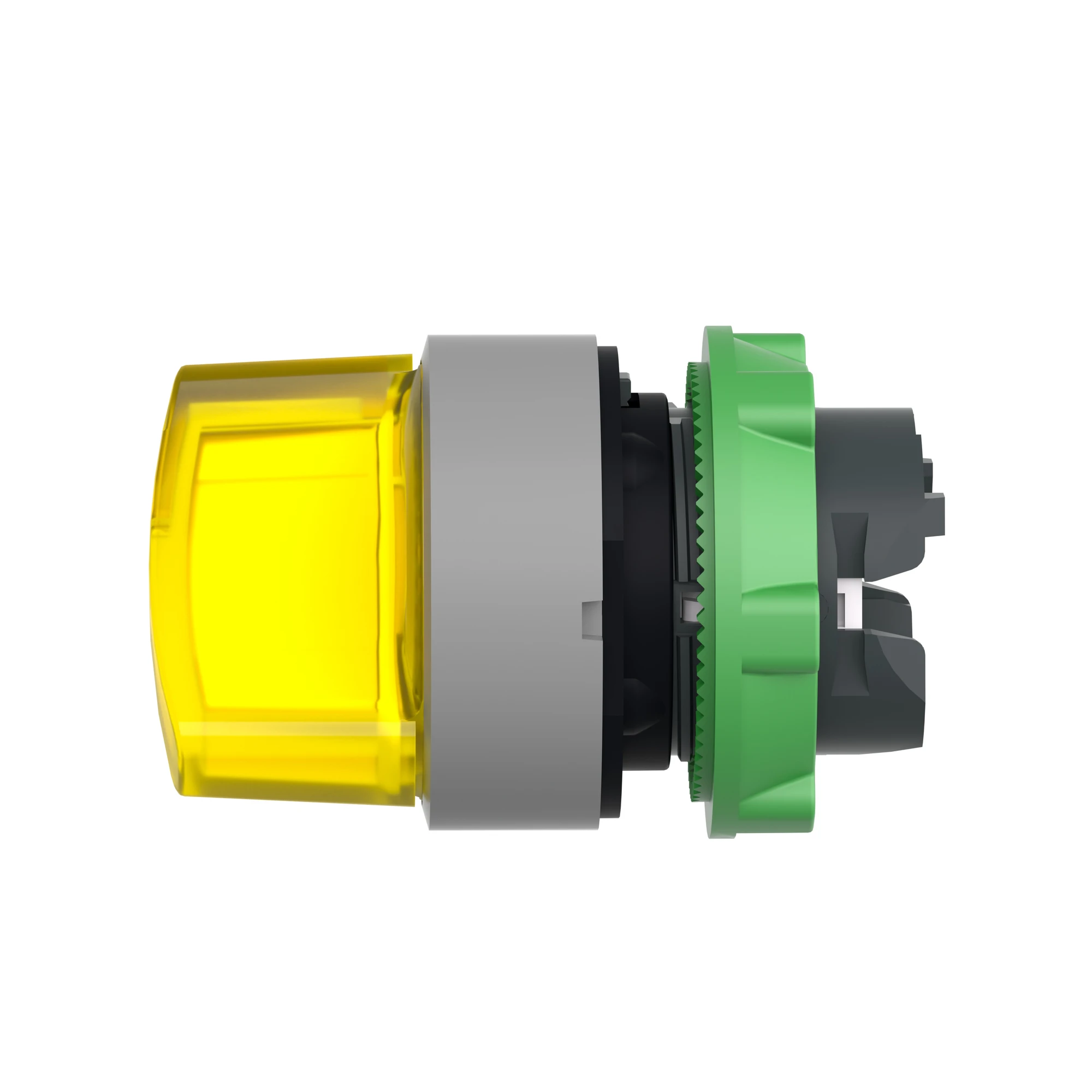 Schneider Electric ZB5AK1483C0 Illuminated Selector Switch, Front Element, Harmony XB5, Plastic, 22mm, Yellow, for Universal LED, 2 Positions, Momentary (img_007)