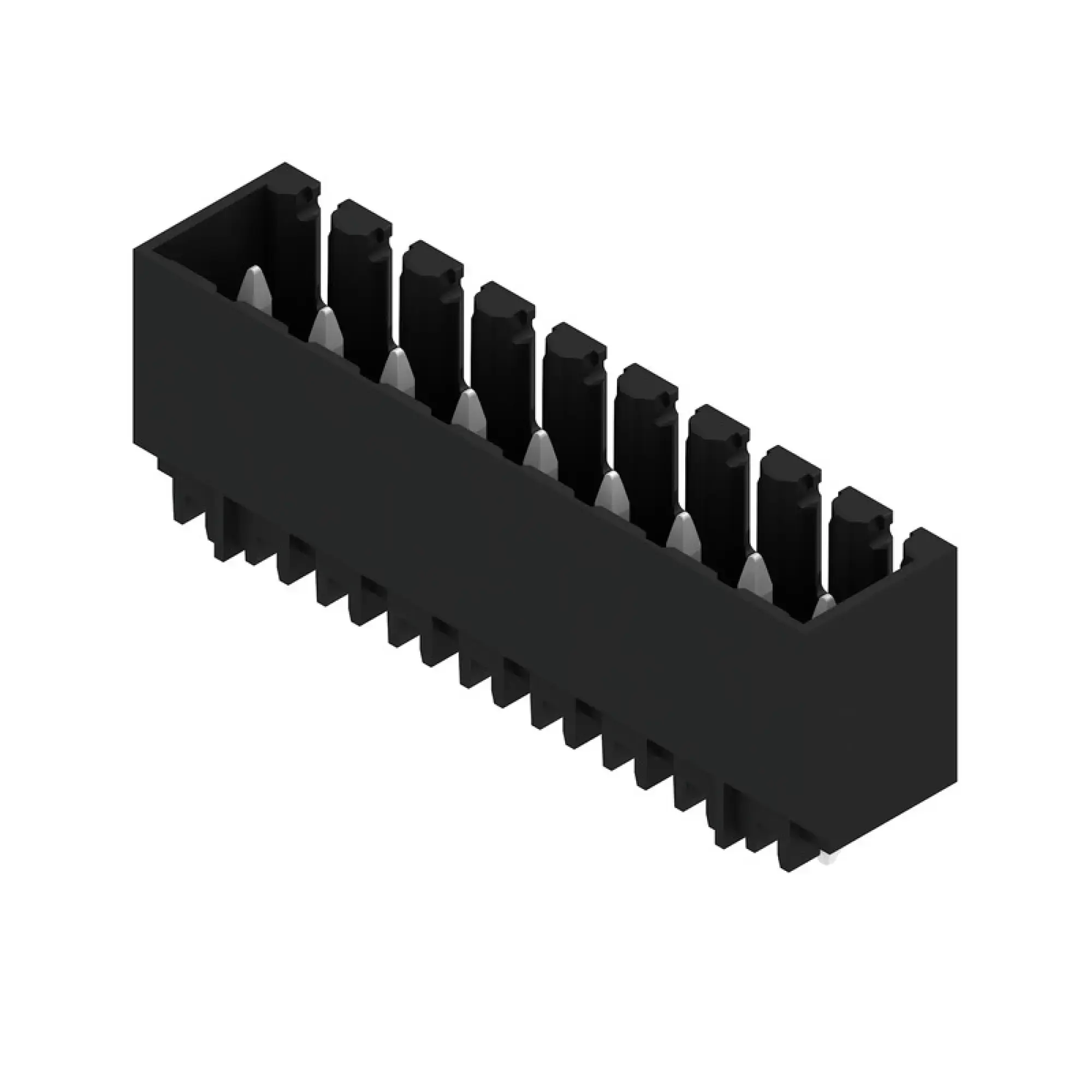 Weidmüller 1753054001 PCB connector (board connection), 160 V, 15 A, Pitch in mm: 3.50, Number of poles: 9, THT/THR solder connection, Tape (img_001) Weidmüller 1753054001 PCB connector (board connection), 160 V, 15 A, Pitch in mm: 3.50, Number of poles: 9, THT/THR solder connection, Tape (img_001)