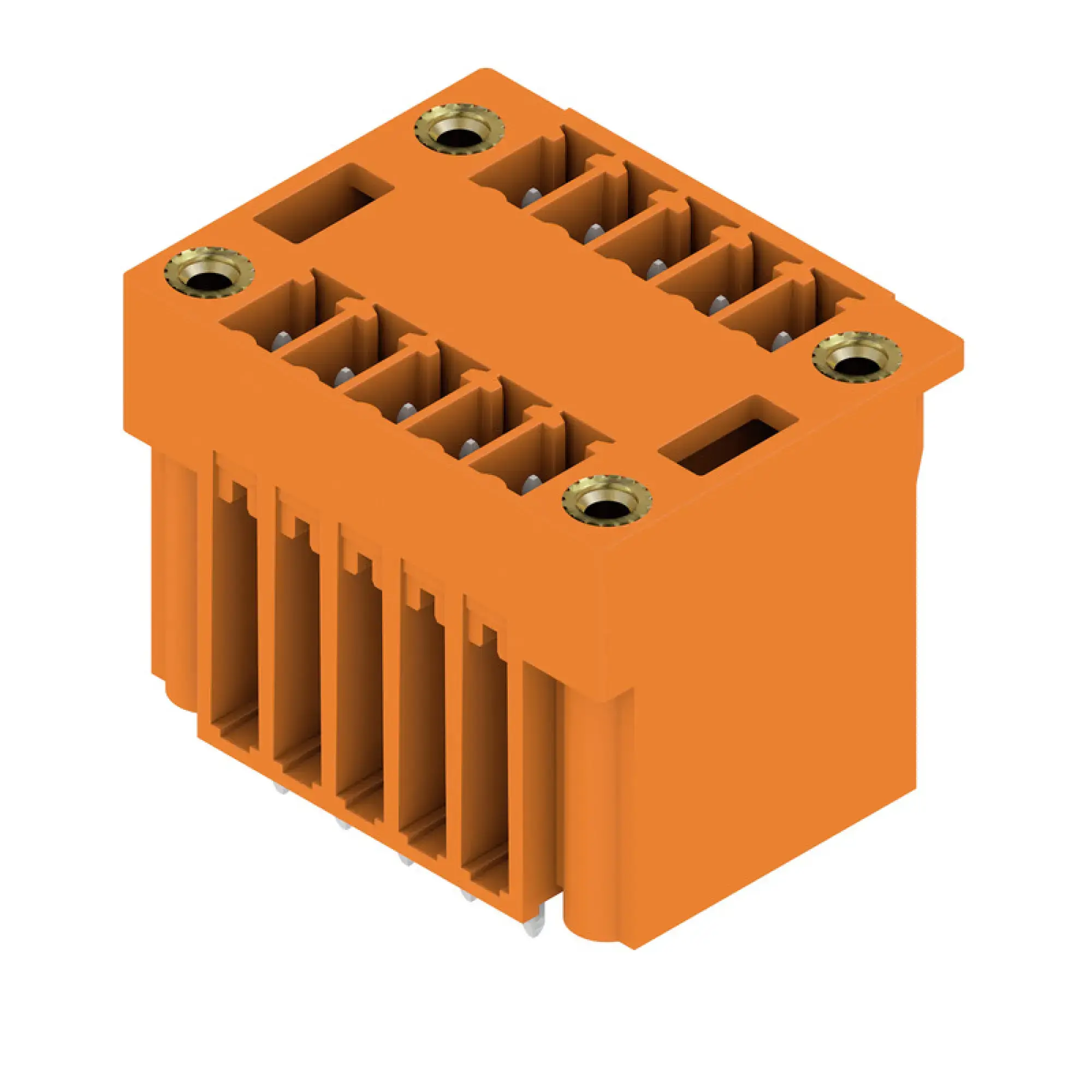 Weidmüller 1030470000 PCB connector (board connection), 160 V, 17.5 A, Pitch in mm: 3.81, Number of poles: 10, THT solder connection, Box (img_001)