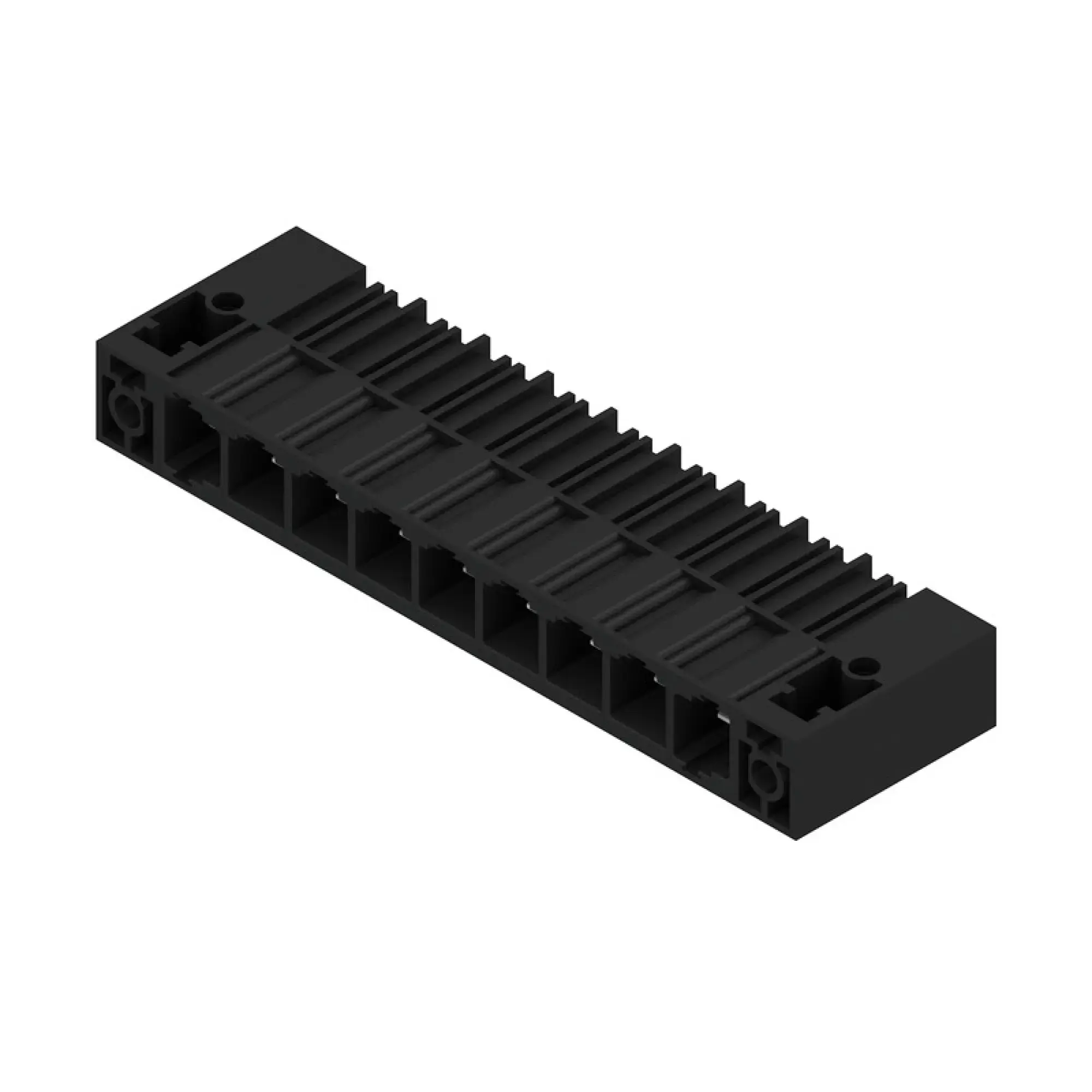 Weidmüller 1851110000 PCB connector (board connection), 1000 V, 78.3 A, Pitch in mm: 10.16, Number of poles: 9, THT solder connection, Box (img_001)