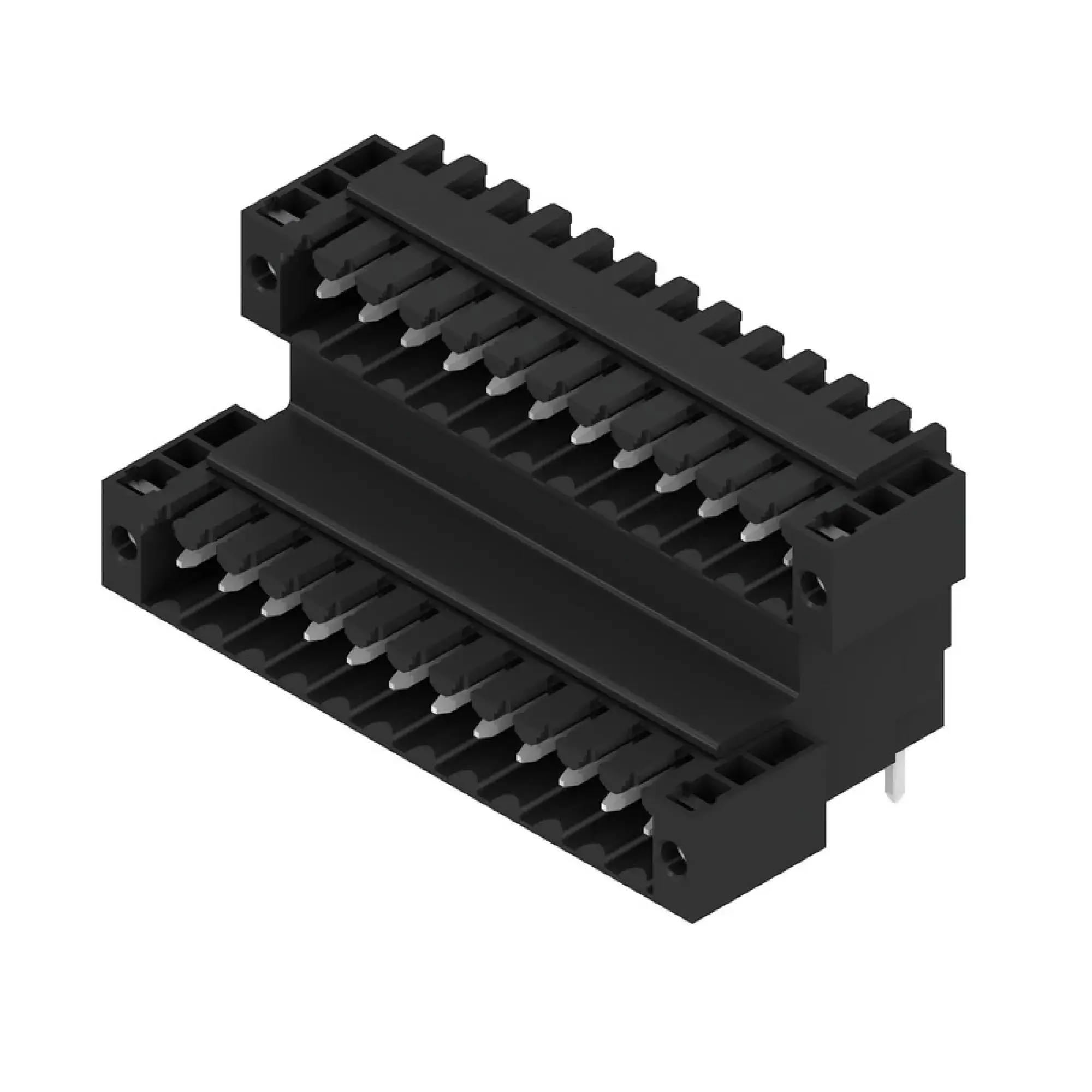 Weidmüller 1643150000 PCB connector (board connection), 160 V, 10.5 A, Pitch in mm: 3.50, Number of poles: 24, THT solder connection, Box (img_001) Weidmüller 1643150000 PCB connector (board connection), 160 V, 10.5 A, Pitch in mm: 3.50, Number of poles: 24, THT solder connection, Box (img_001)