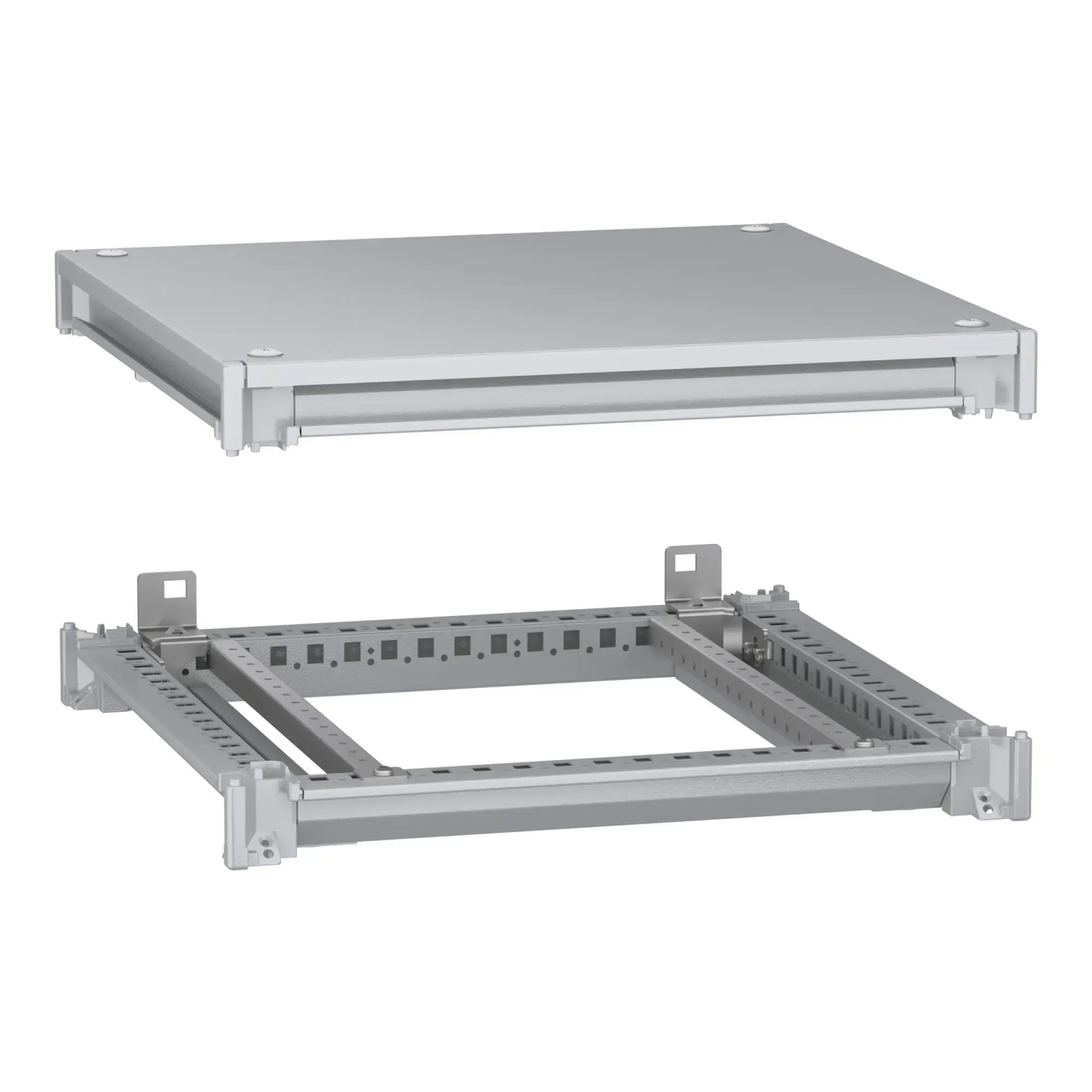 Schneider Electric NSYSFNC55 Lower and upper frame, PanelSeT SFN, for electrical enclosures W 500 x D 500 mm, including roof (img_003) Schneider Electric NSYSFNC55 Lower and upper frame, PanelSeT SFN, for electrical enclosures W 500 x D 500 mm, including roof (img_003)