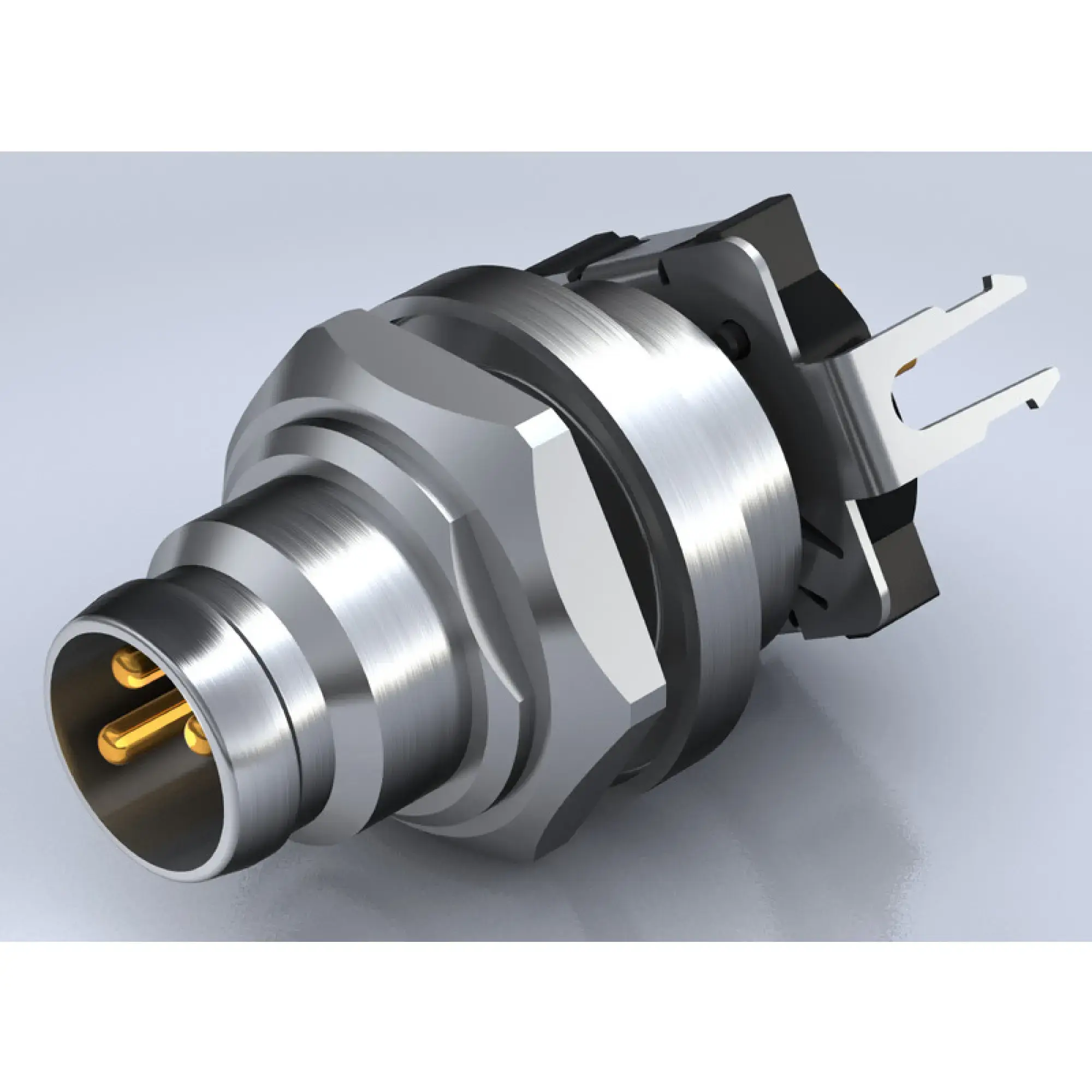 Weidmüller 2423520000 Circular plug connector, installation (PCB connection system), M8, Number of poles: 3, Rear panel mounting, M8 (img_001)