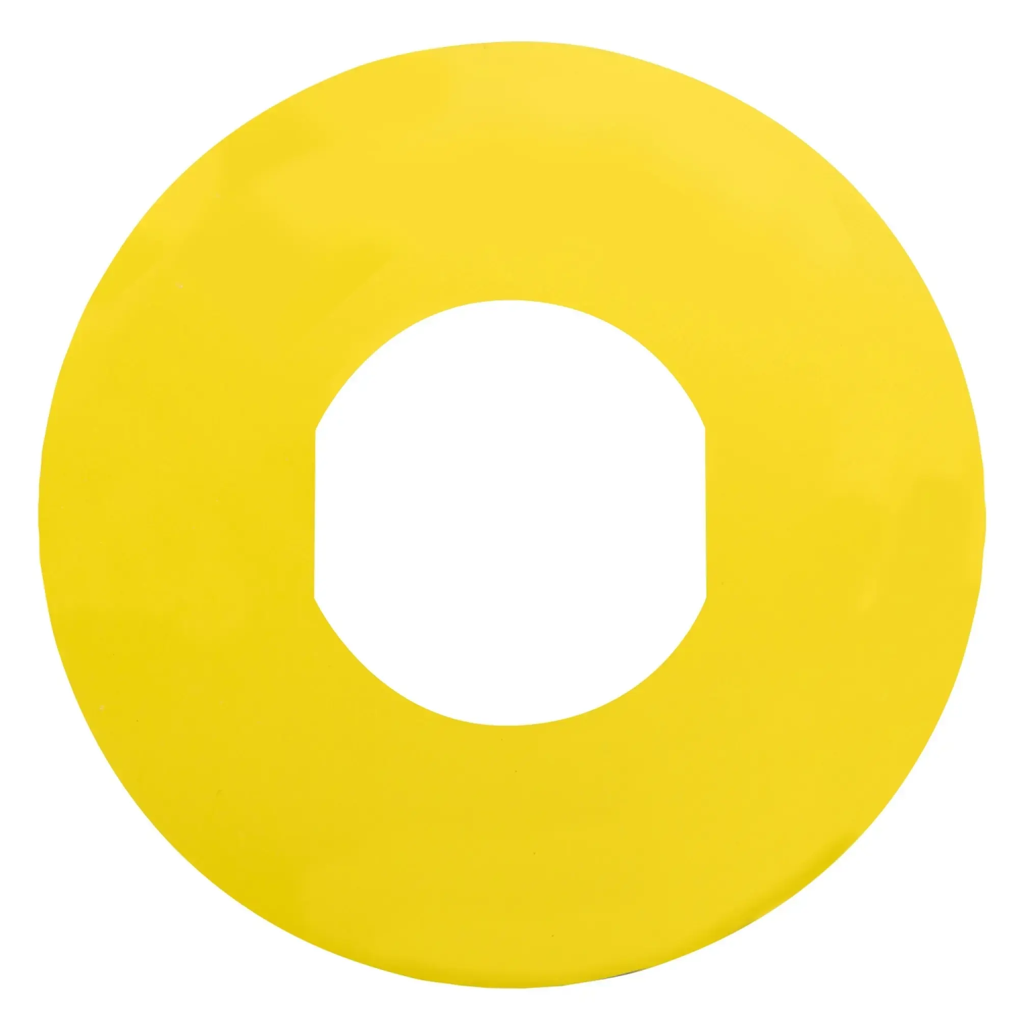 Schneider Electric ZBY9101 Sign, round Ø 60 - for emergency stop/off pushbutton, yellow, neutral (img_010)