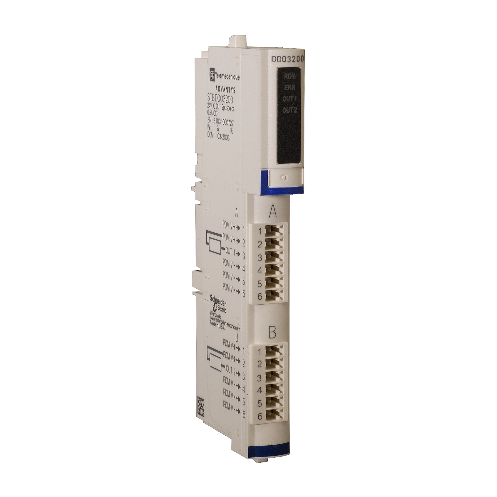 Schneider Electric STBDDO3200K Digital Output Module Kit Standard STB, 24 V DC, 2A (img_001)