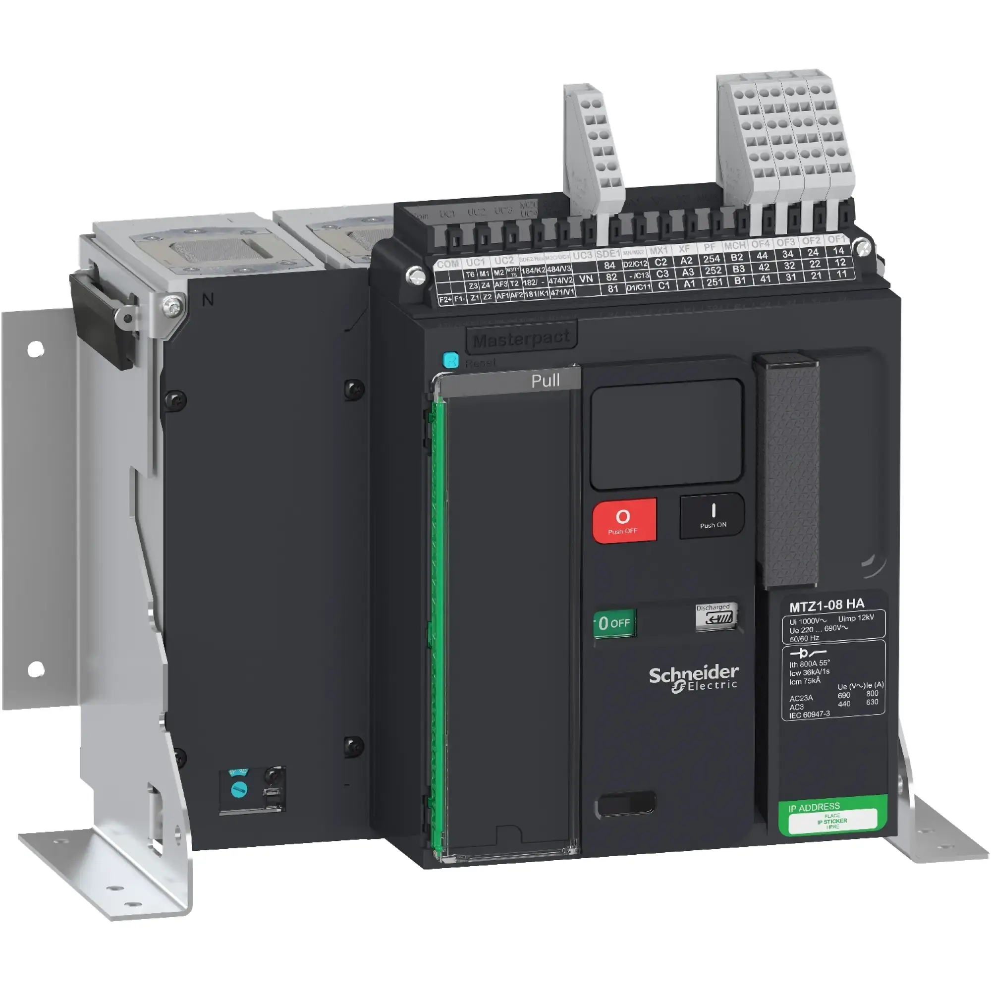 Schneider Electric LV847162 MasterPact MTZ1 800A HA Icm=60kA/690V 4P Disconnect Switch Fixed Mounting (img_002)