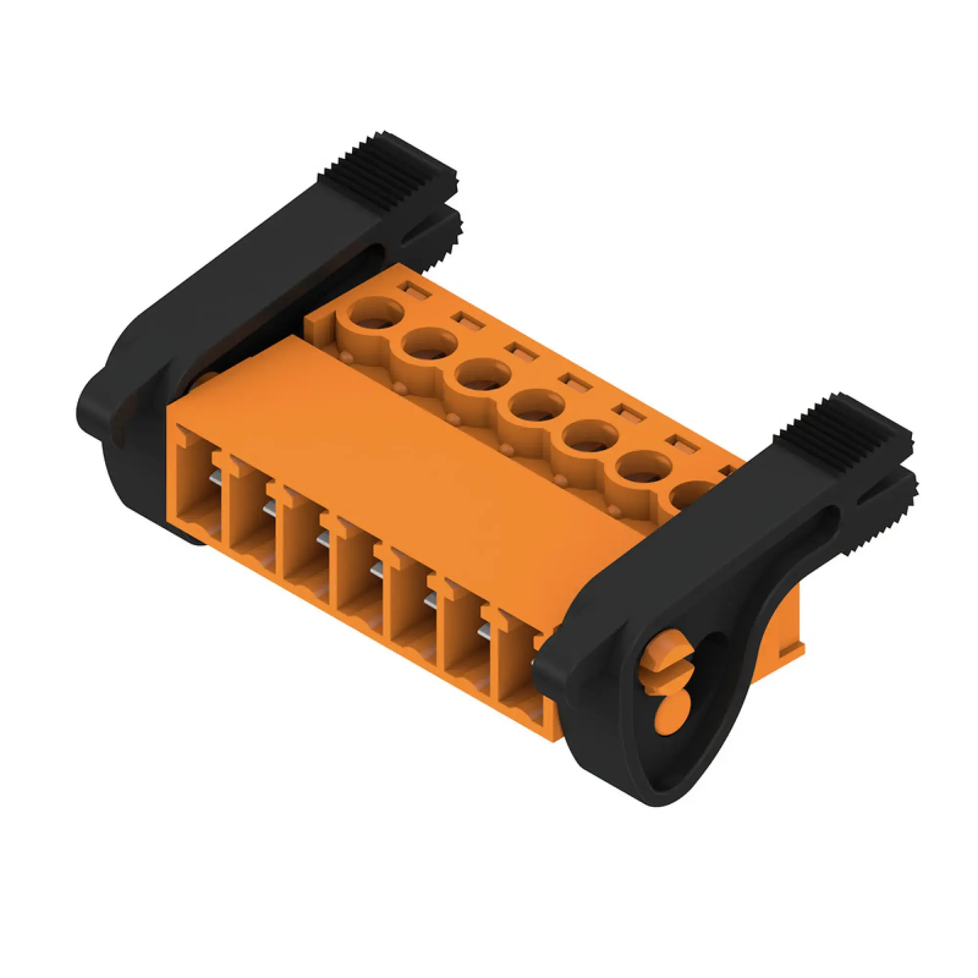 Weidmüller 2444120000 PCB connector (wire connection), 160 V, 17.5 A, Pitch in mm: 3.81, 1.5 mm², Number of poles: 7, Clamping yoke connection, Box (img_001)