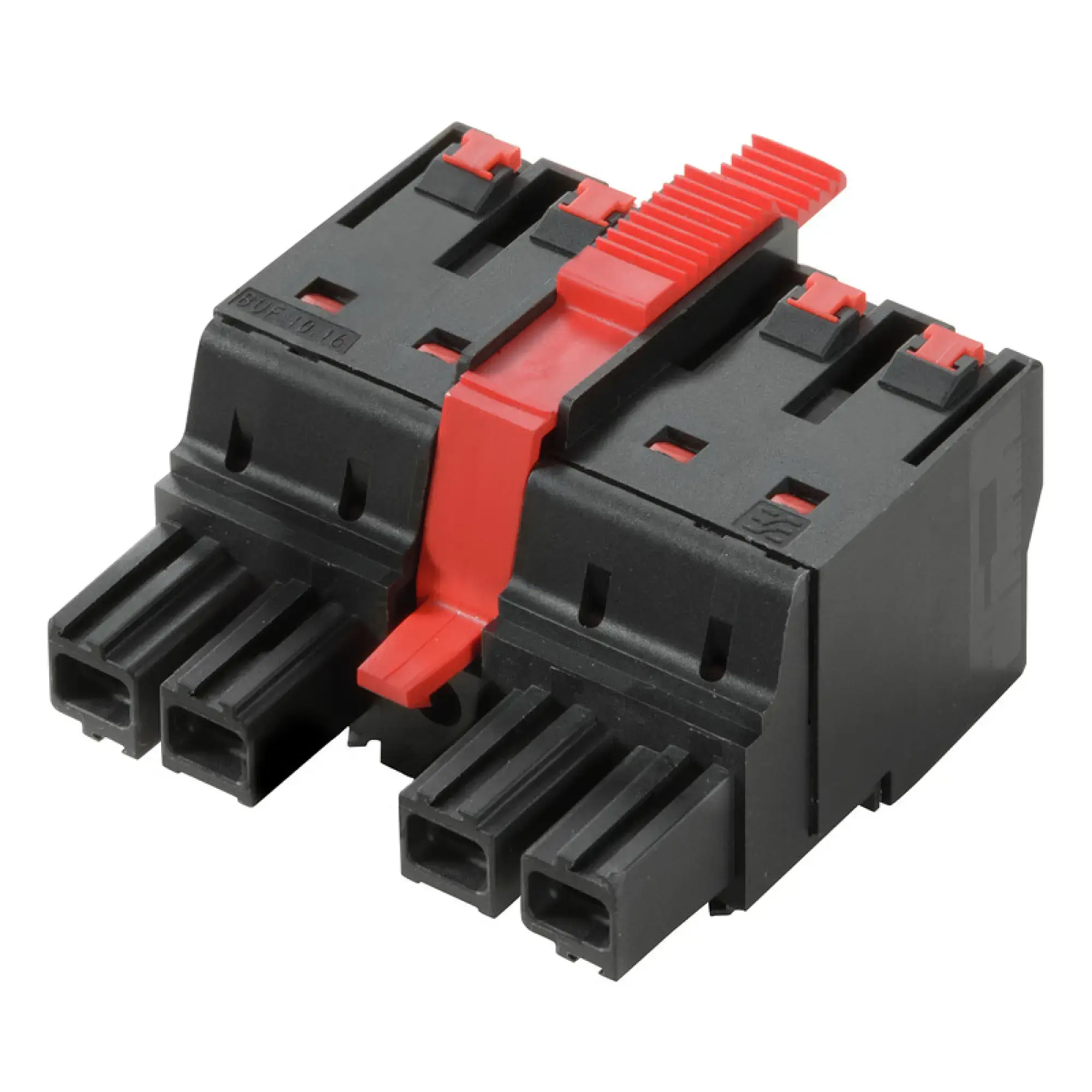 Weidmüller 2493210000 PCB connector (wire connection), 1000 V, 76 A, Pitch in mm: 10.16, 16 mm², Number of poles: 4, PUSH IN with actuator, Box (img_001)