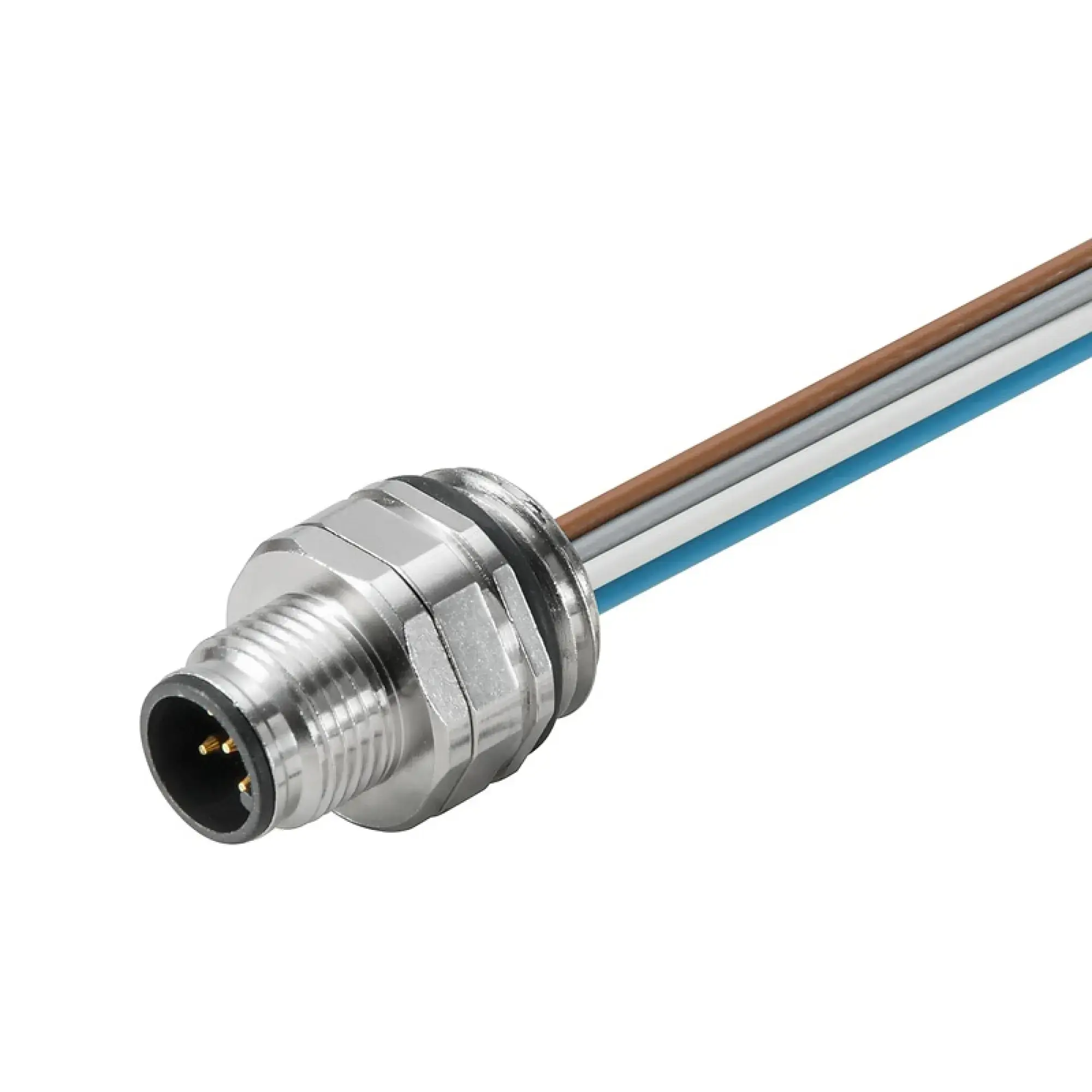 Weidmüller 1861180000 Round plug ,Built-in (with cable), M12, Number of poles: 8, 0.5 m, 0.25 mm², PVC (img_001) Weidmüller 1861180000 Round plug ,Built-in (with cable), M12, Number of poles: 8, 0.5 m, 0.25 mm², PVC (img_001)