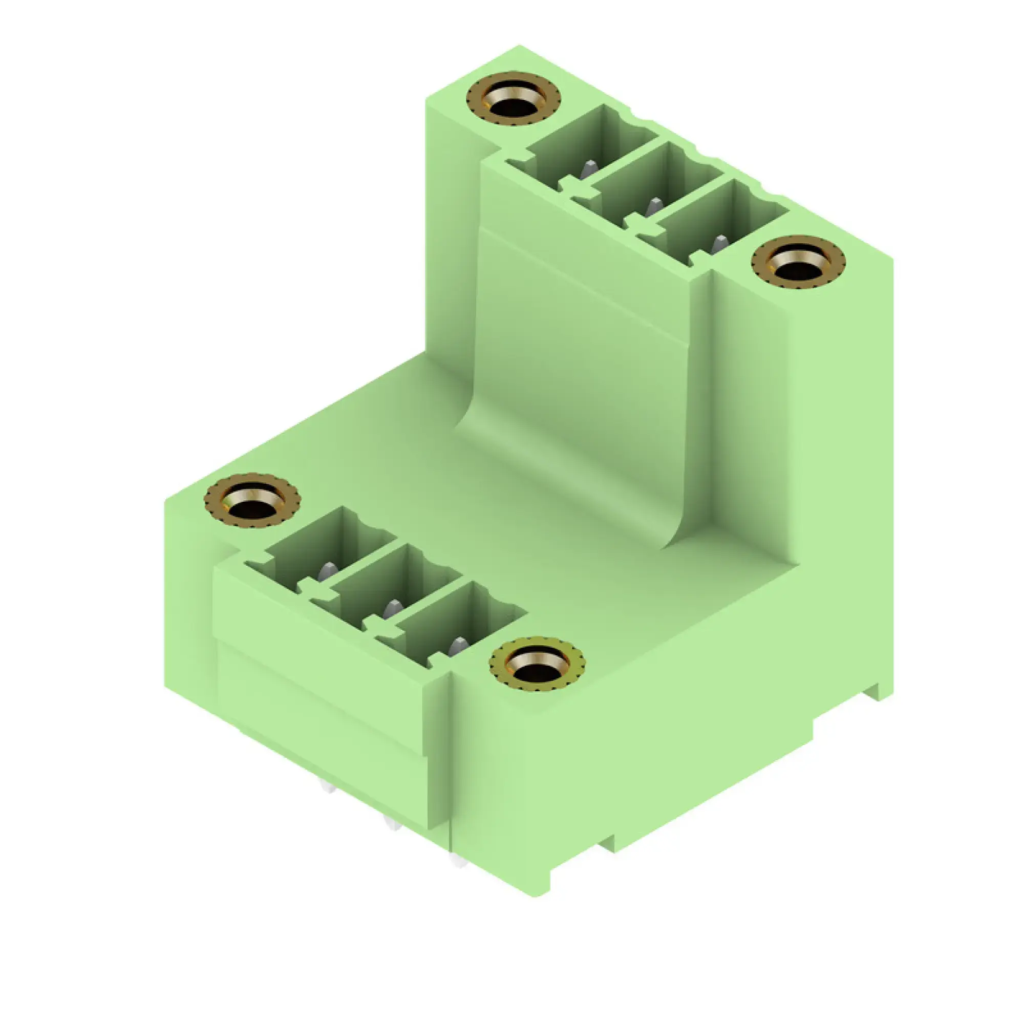Weidmüller 1035160000 PCB connector (board connection), 160 V, 17.5 A, Pitch in mm: 3.81, Number of poles: 6, THT solder connection, Box (img_001)