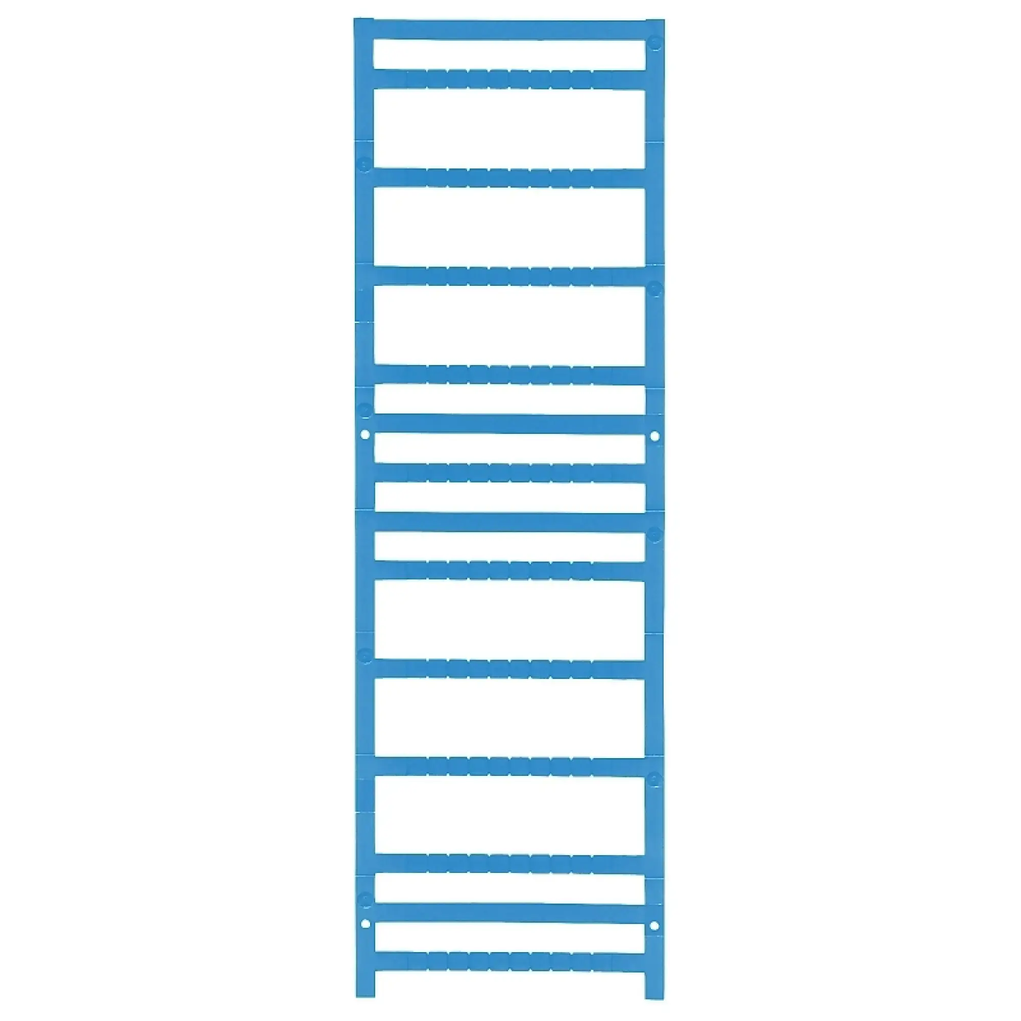 Weidmüller 1924270000 Terminal marking, blue, Pitch in mm: 5.00, Printed characters: neutral, Width: 5 mm, Height: 5 mm (img_001)