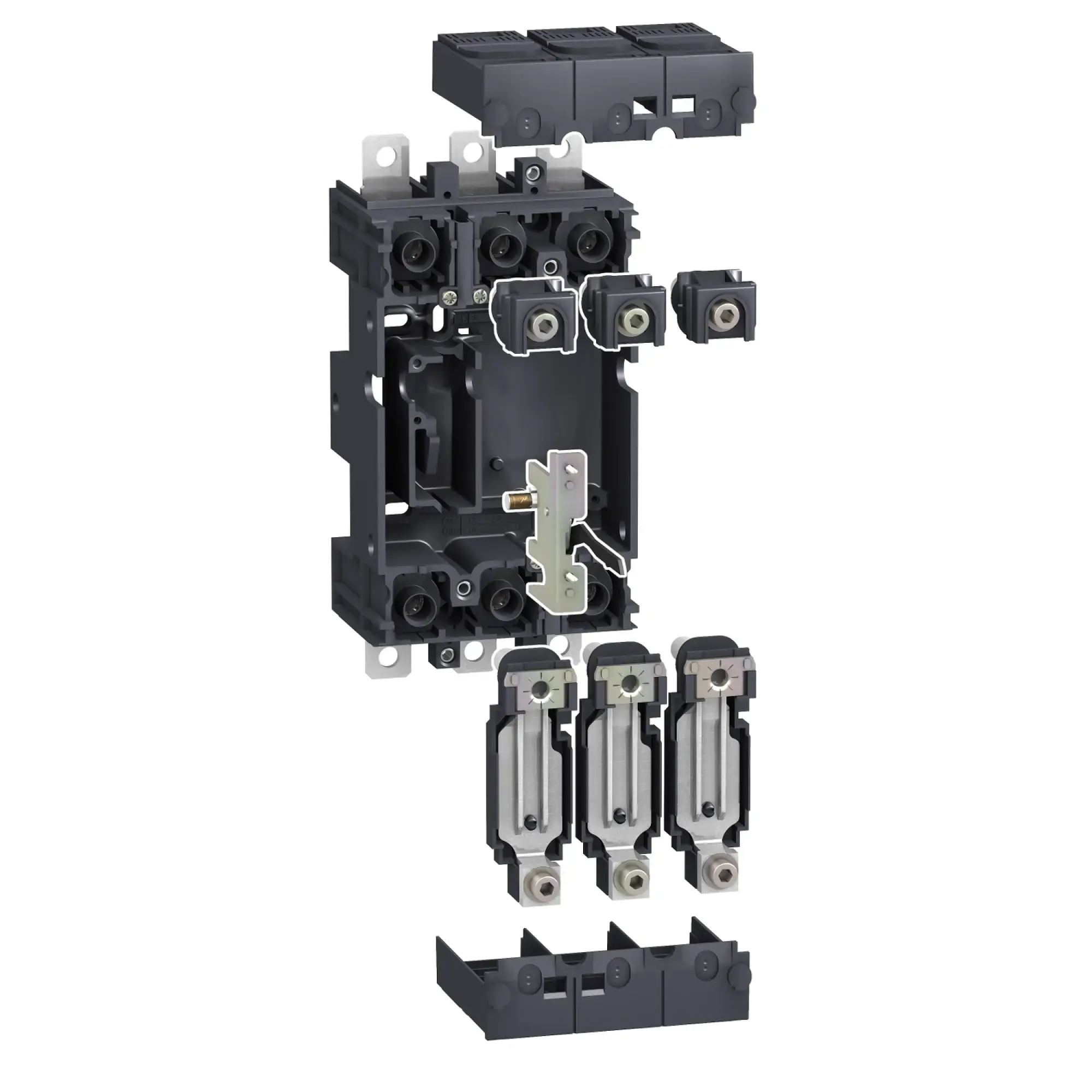 Schneider Electric LV429291 3P Plug-in VigiComPact Mounting Kit, ComPact NSX100-250 Compact Circuit Breaker Accessories (img_002)