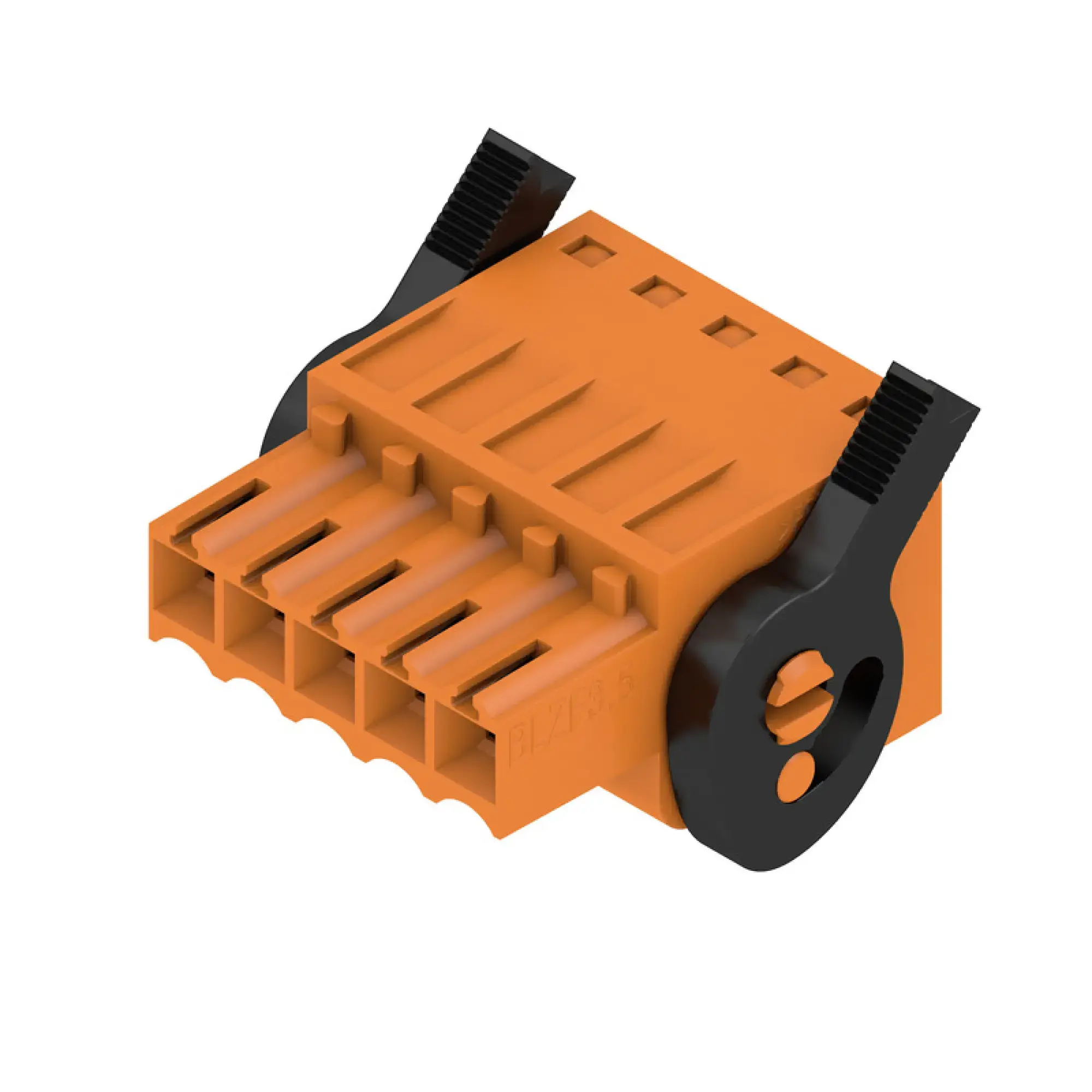 Weidmüller 1691600000 PCB connector (wire connection), 160 V, 14.5 A, Pitch in mm: 3.50, 1.5 mm², Number of poles: 5, Tension-clamp connection, Box BLZF 3.50/05/180LH SN OR BX (img_001)