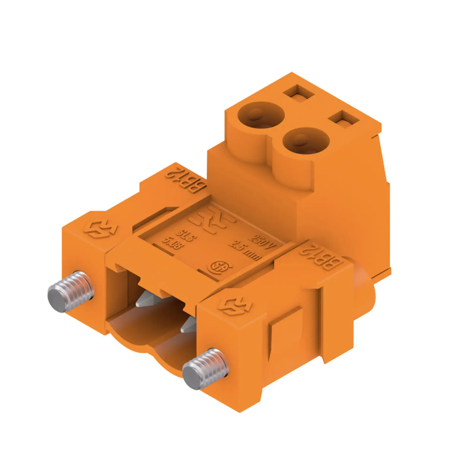 Weidmüller 1846210000 PCB connector (wire connection), 320 V, 21.5 A, Pitch in mm: 5.08, 3.31 mm², Number of poles: 2, Clamping yoke connection, Box (img_001)