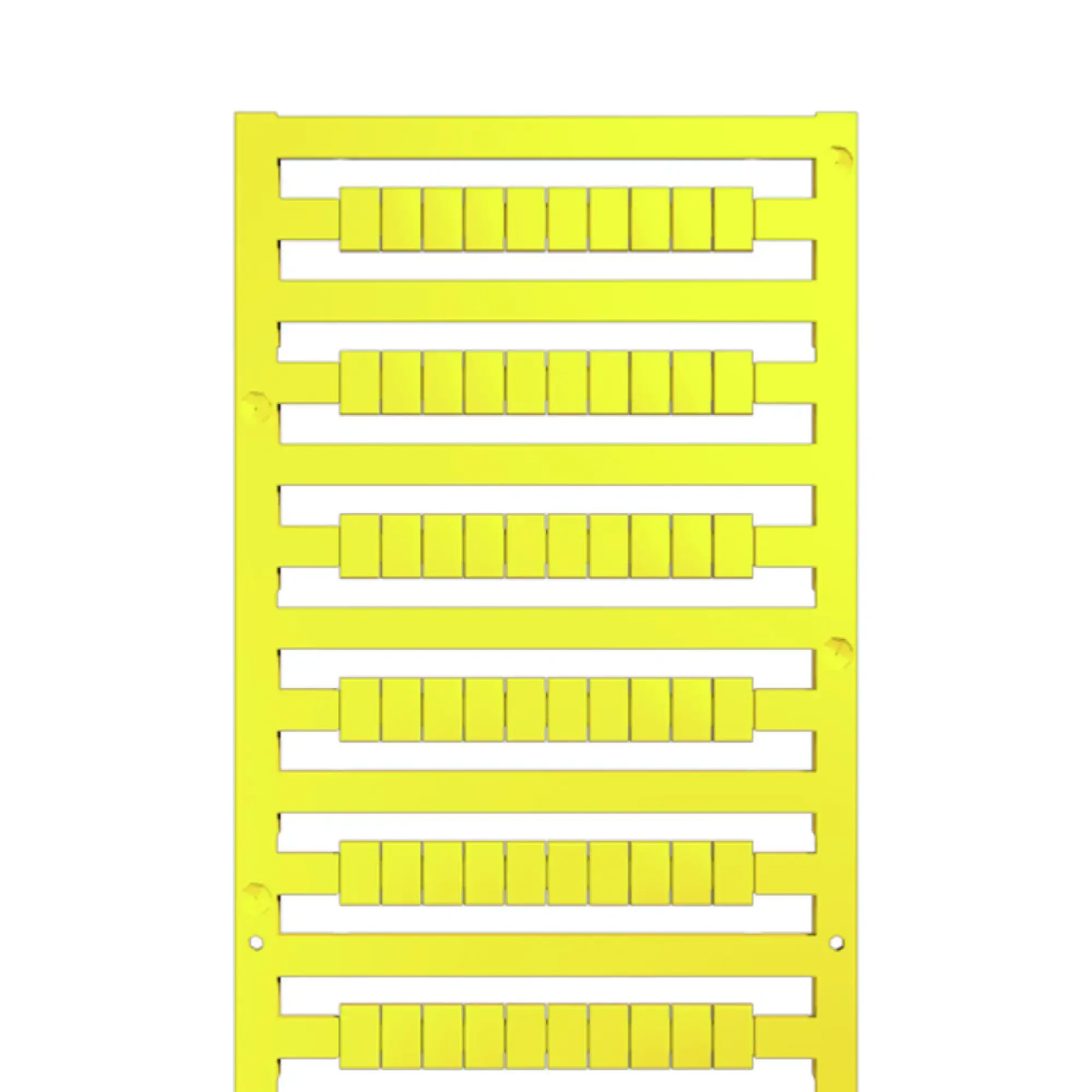 Weidmüller 1346140000 Terminal marking, yellow, Pitch in mm: 5.00, Printed characters: neutral, Width: 5 mm, Height: 8 mm (img_001) Weidmüller 1346140000 Terminal marking, yellow, Pitch in mm: 5.00, Printed characters: neutral, Width: 5 mm, Height: 8 mm (img_001)