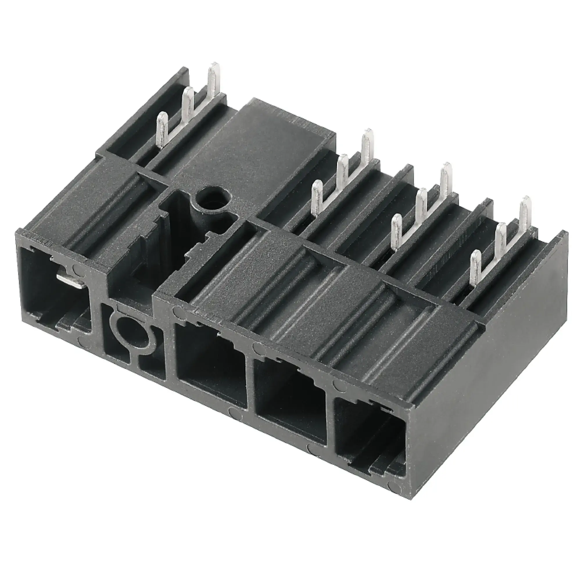 Weidmüller 1157340000 PCB connector (board connection), 1000 V, 78.3 A, Pitch in mm: 10.16, Number of poles: 4, THT solder connection, Box (img_001)