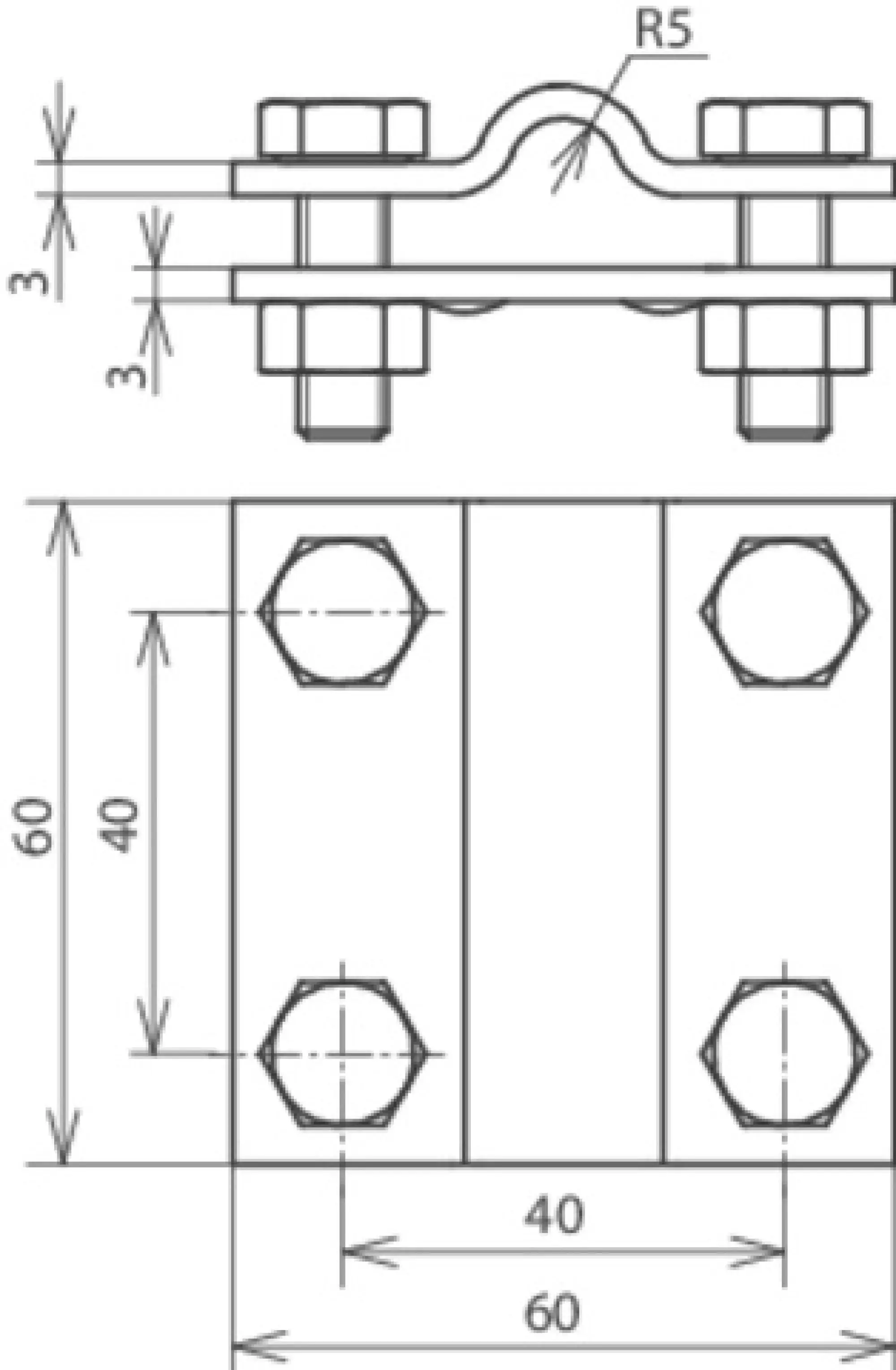 Dehn 318201 Cross unit St/tZn f. Rd 8-10/Fl 30mm Fl 30/30mm without intermediate plate (img_002) Dehn 318201 Cross unit St/tZn f. Rd 8-10/Fl 30mm Fl 30/30mm without intermediate plate (img_002)