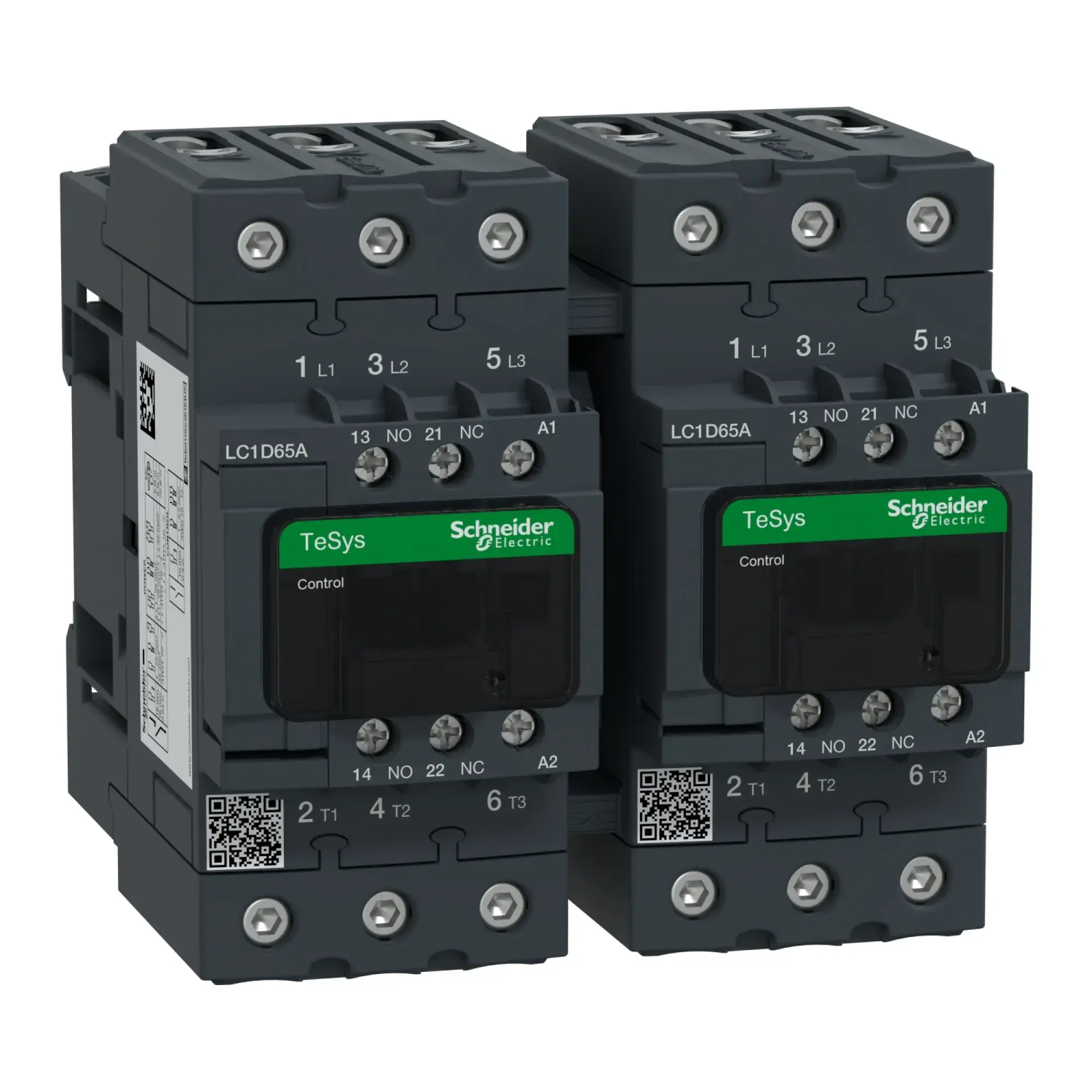 Schneider Electric LC2D65AU7 Reversing contactor combination, 3p+1NO+1NC, 30kW/400V/AC3 65A, coil 240V 50/60Hz (img_002)