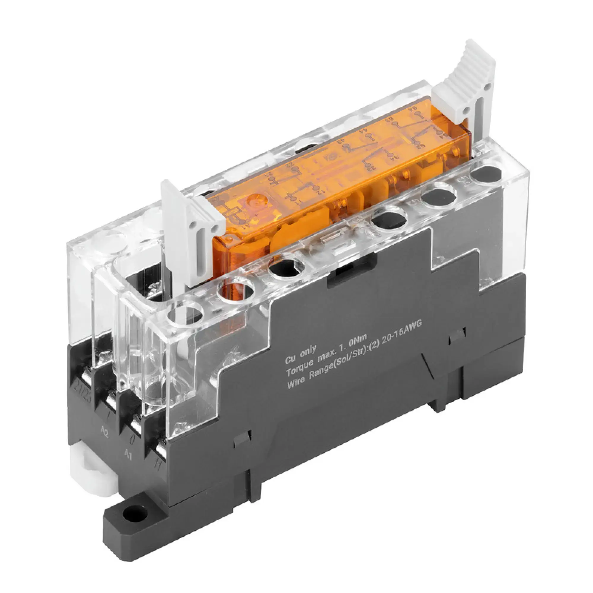 Weidmüller 2860020000 Relay module, 24 V DC ±10 %, Green LED, 1 NC and 5 NO contacts forcibily guided (EN 61810-3 type A) (AgSnO gold-plated) , 250 V AC, 6 A, Screw connect (img_001) Weidmüller 2860020000 Relay module, 24 V DC ±10 %, Green LED, 1 NC and 5 NO contacts forcibily guided (EN 61810-3 type A) (AgSnO gold-plated) , 250 V AC, 6 A, Screw connect (img_001)