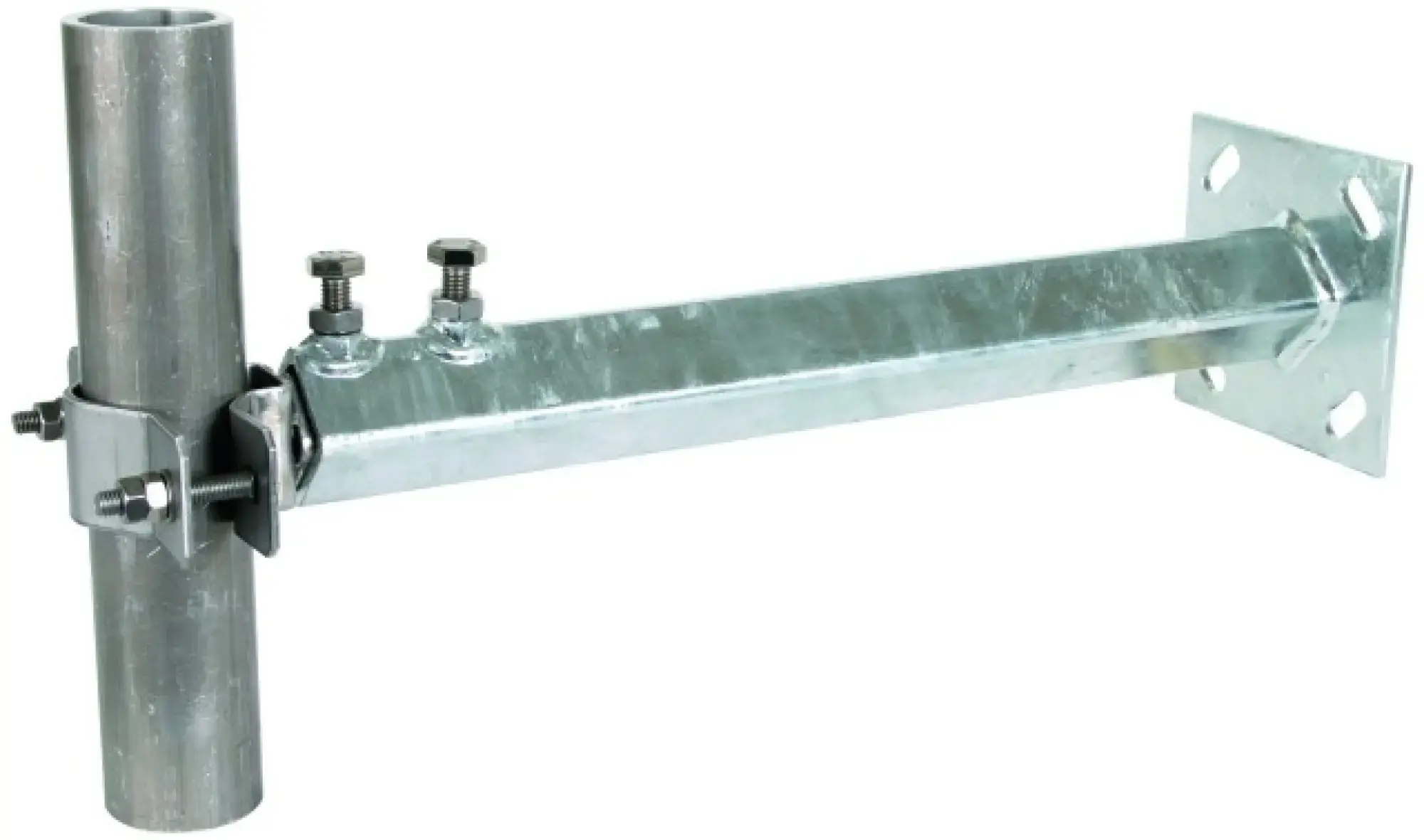 Dehn 105343 Wall mount. bracket St/tZn-StSt f. pipes D 40-50mm adjustable range 400-700mm (img_001) Dehn 105343 Wall mount. bracket St/tZn-StSt f. pipes D 40-50mm adjustable range 400-700mm (img_001)