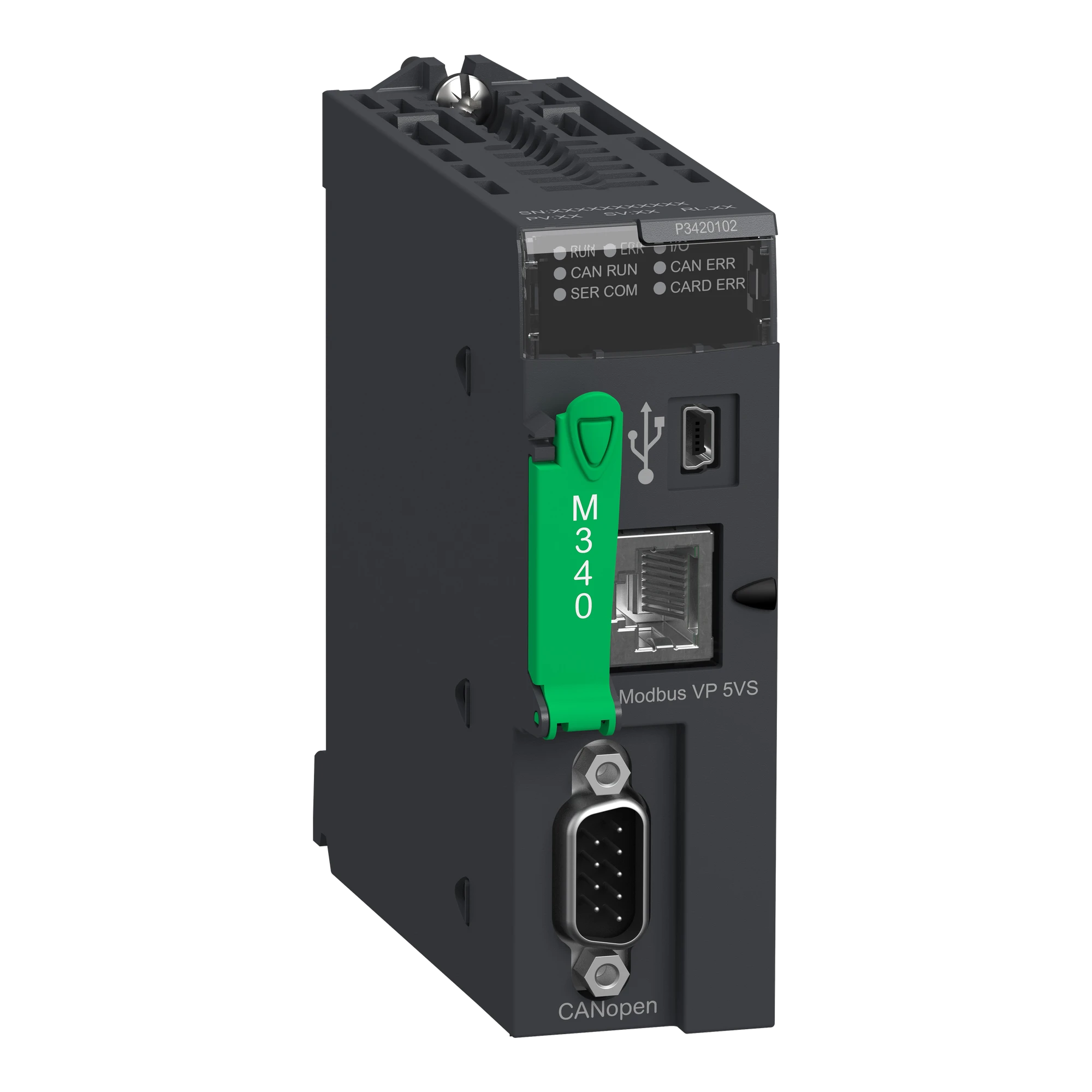 Schneider Electric BMXP3420102 Modicon M340 CPU Module, max. 1024 digital + 256 analog IO, Modbus, CANopen (img_001) Schneider Electric BMXP3420102 Modicon M340 CPU Module, max. 1024 digital + 256 analog IO, Modbus, CANopen (img_001)