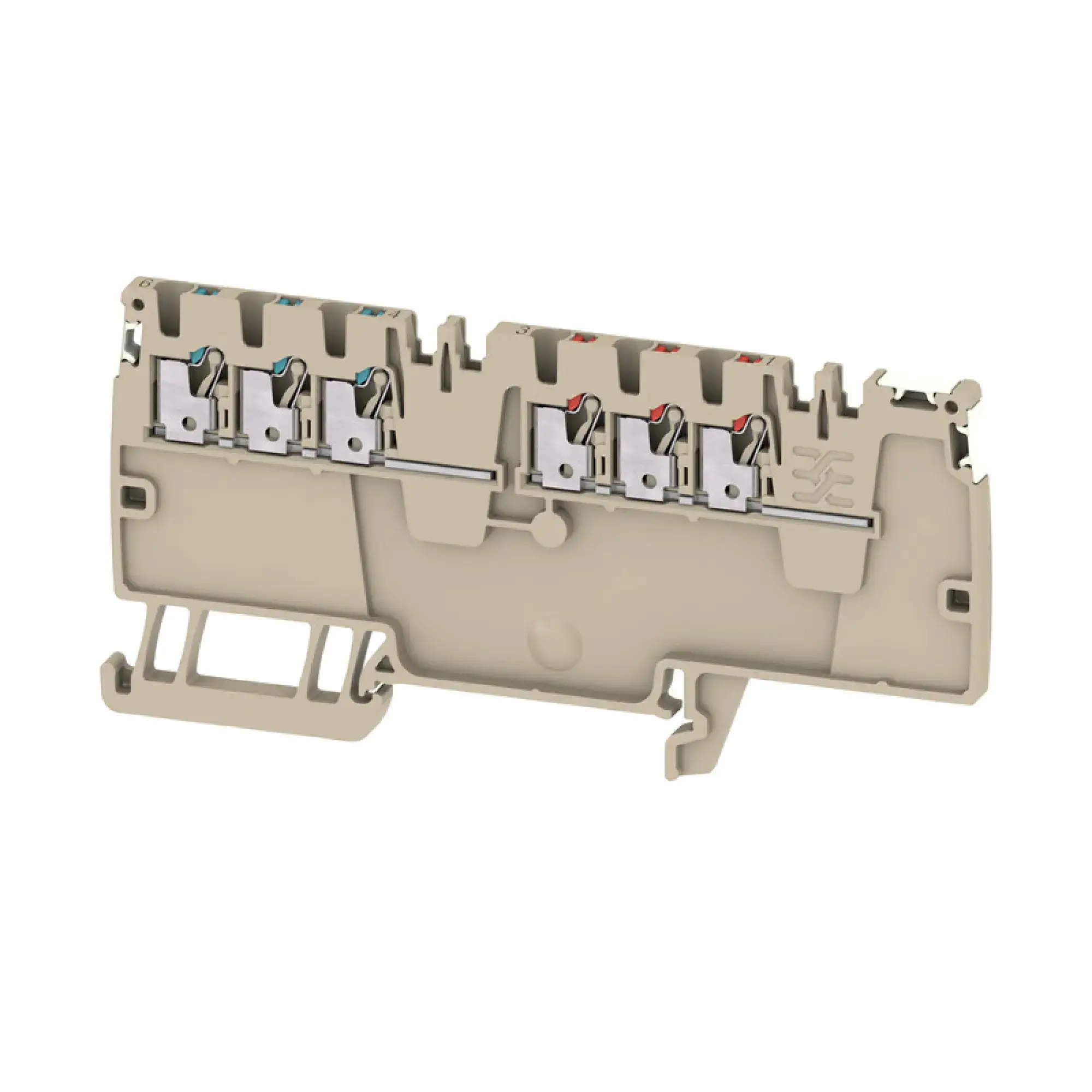 Weidmüller 2675550000 Potential distributor terminal, PUSH IN, dark beige, 1.5 mm², 16 A, 250 V, Number of connections: 6, Number of levels: 1, TS 35, V-0, Wemid (img_001) Weidmüller 2675550000 Potential distributor terminal, PUSH IN, dark beige, 1.5 mm², 16 A, 250 V, Number of connections: 6, Number of levels: 1, TS 35, V-0, Wemid (img_001)
