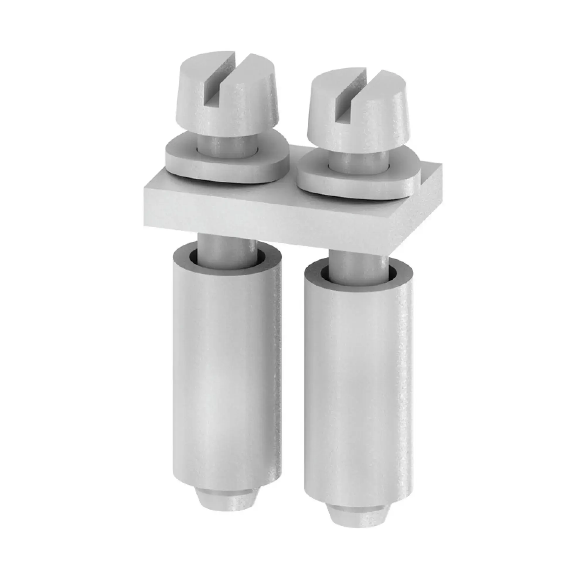 Weidmüller 0367800000 Cross-connector (terminal), when screwed in, grey, 24 A, Number of poles: 2, Pitch in mm: 5.00, Insulated: No, Width: 9.5 mm (img_001)