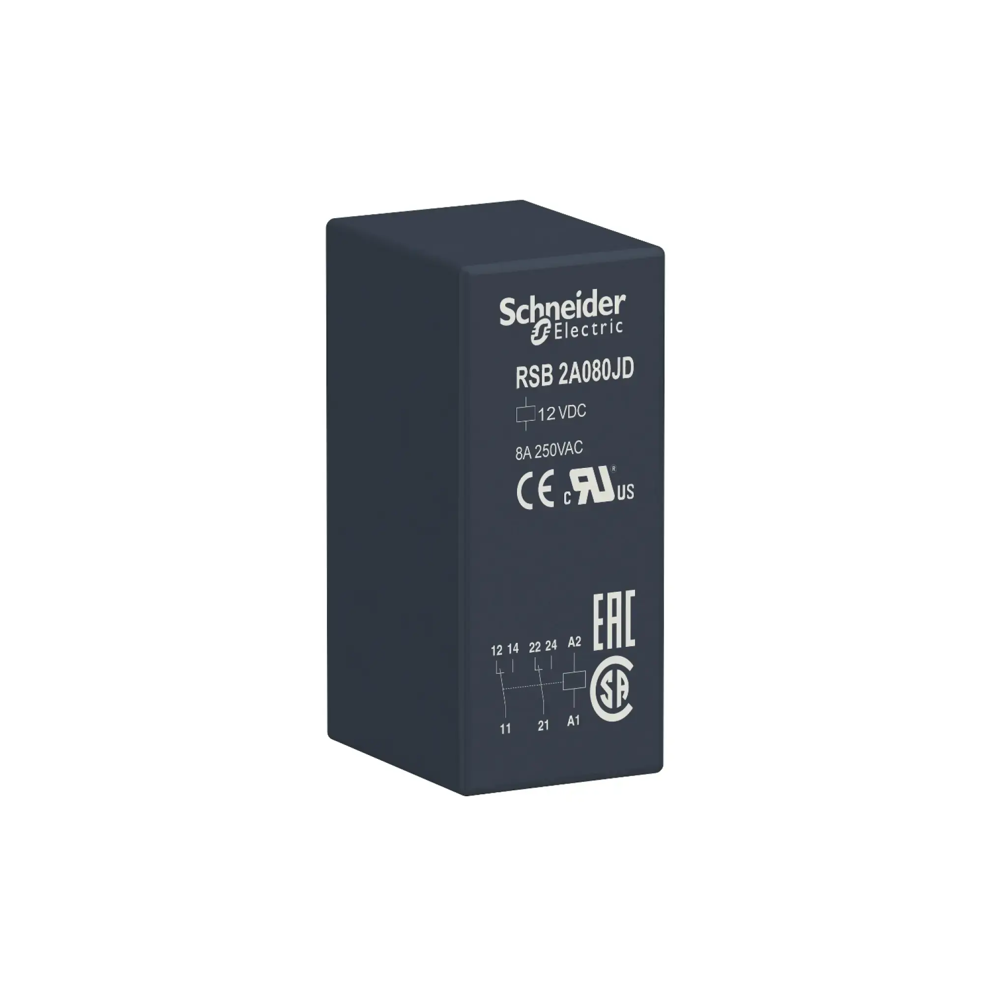 Schneider Electric RSB2A080JD Interface Relay RSB, 2 W, 8 A, 12 VDC (img_003)