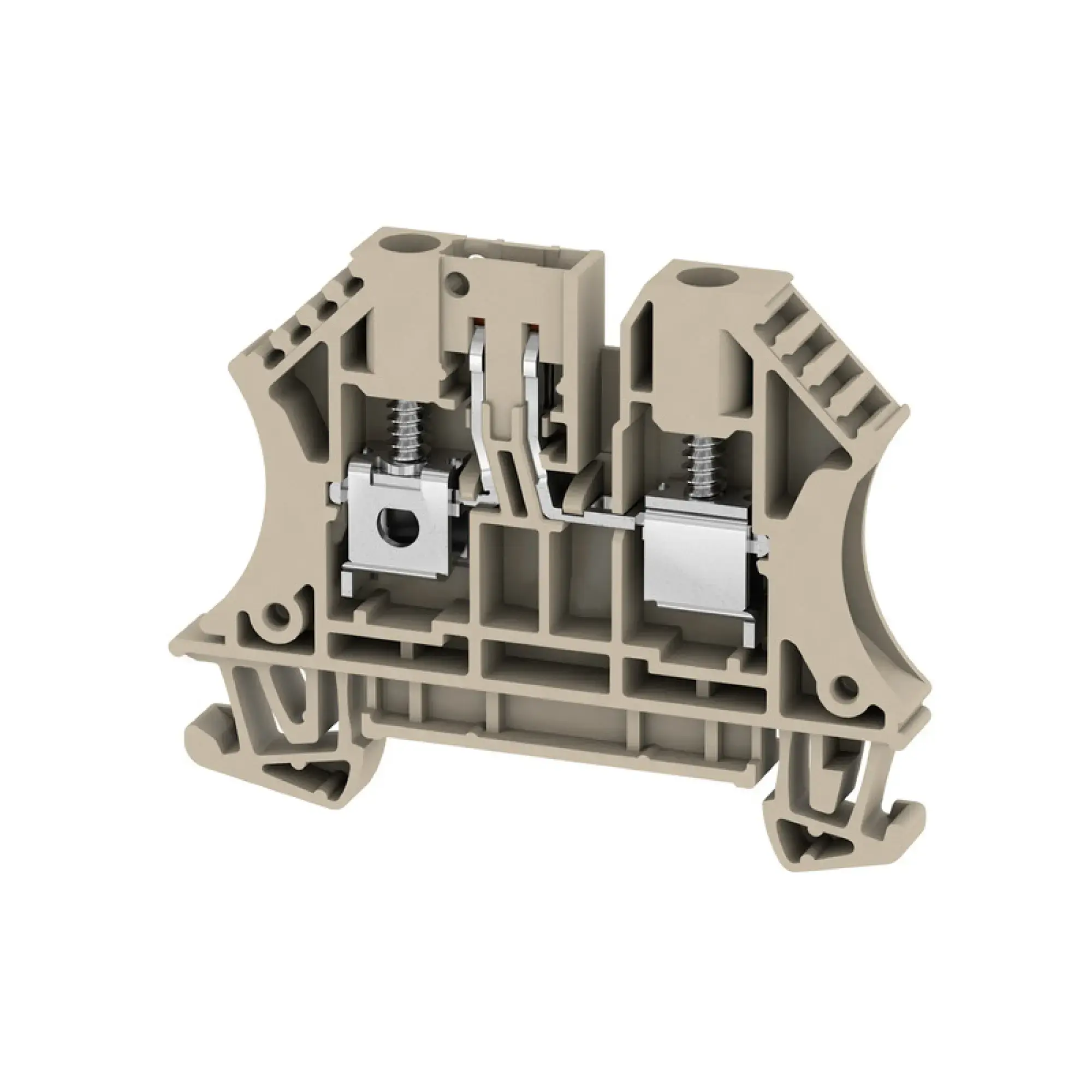 Weidmüller 2436380000 Test-disconnect terminal, Screw connection, dark beige, 4 mm², 32 A, 500 V, Number of connections: 2, Number of levels: 1 (img_001) Weidmüller 2436380000 Test-disconnect terminal, Screw connection, dark beige, 4 mm², 32 A, 500 V, Number of connections: 2, Number of levels: 1 (img_001)