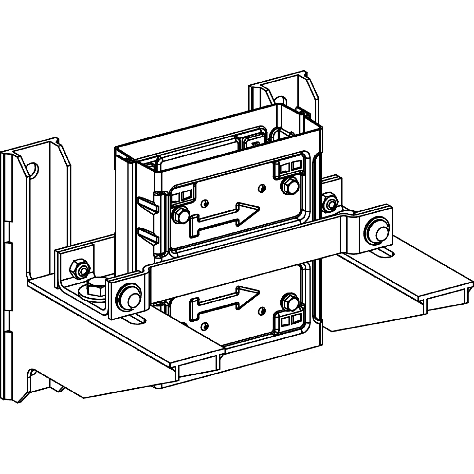 Schneider Electric KSB400ZV1 KS Mounting, 400A, Construction Support for Vertical Routing (img_002)