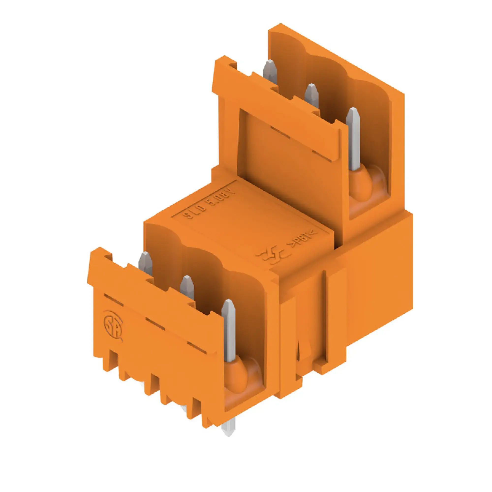 Weidmüller 1725660000 PCB connector (board connection), 250 V, 14 A, Pitch in mm: 5.08, Number of poles: 6, THT solder connection, Box (img_001)