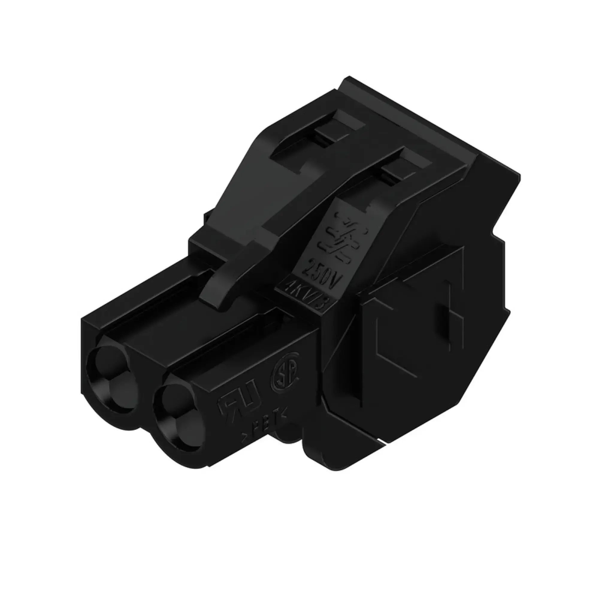 Weidmüller 1945980000 PCB connector (wire connection), 320 V, 17.5 A, Pitch in mm: 5.08, 4 mm², Number of poles: 2, Clamping yoke connection, Box (img_001)