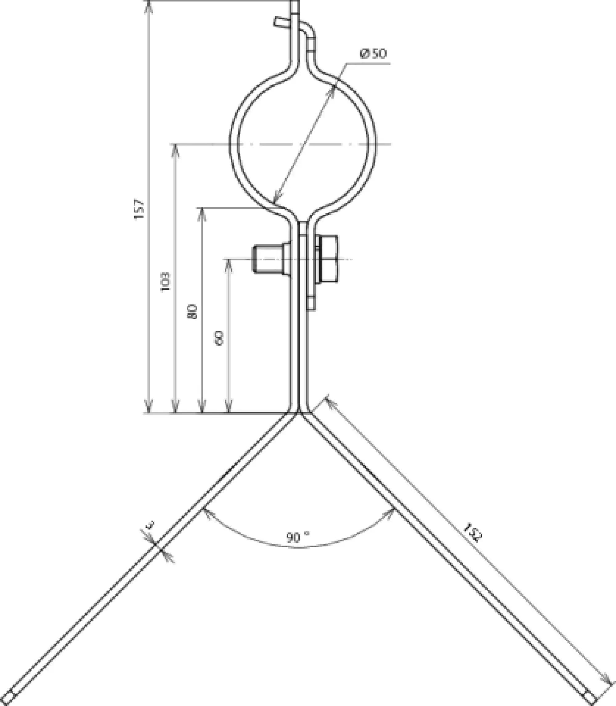 Dehn 105341 Fixing bracket StSt with cleat f. pipes D 50mm f. DEHNiso-Combi (img_002)