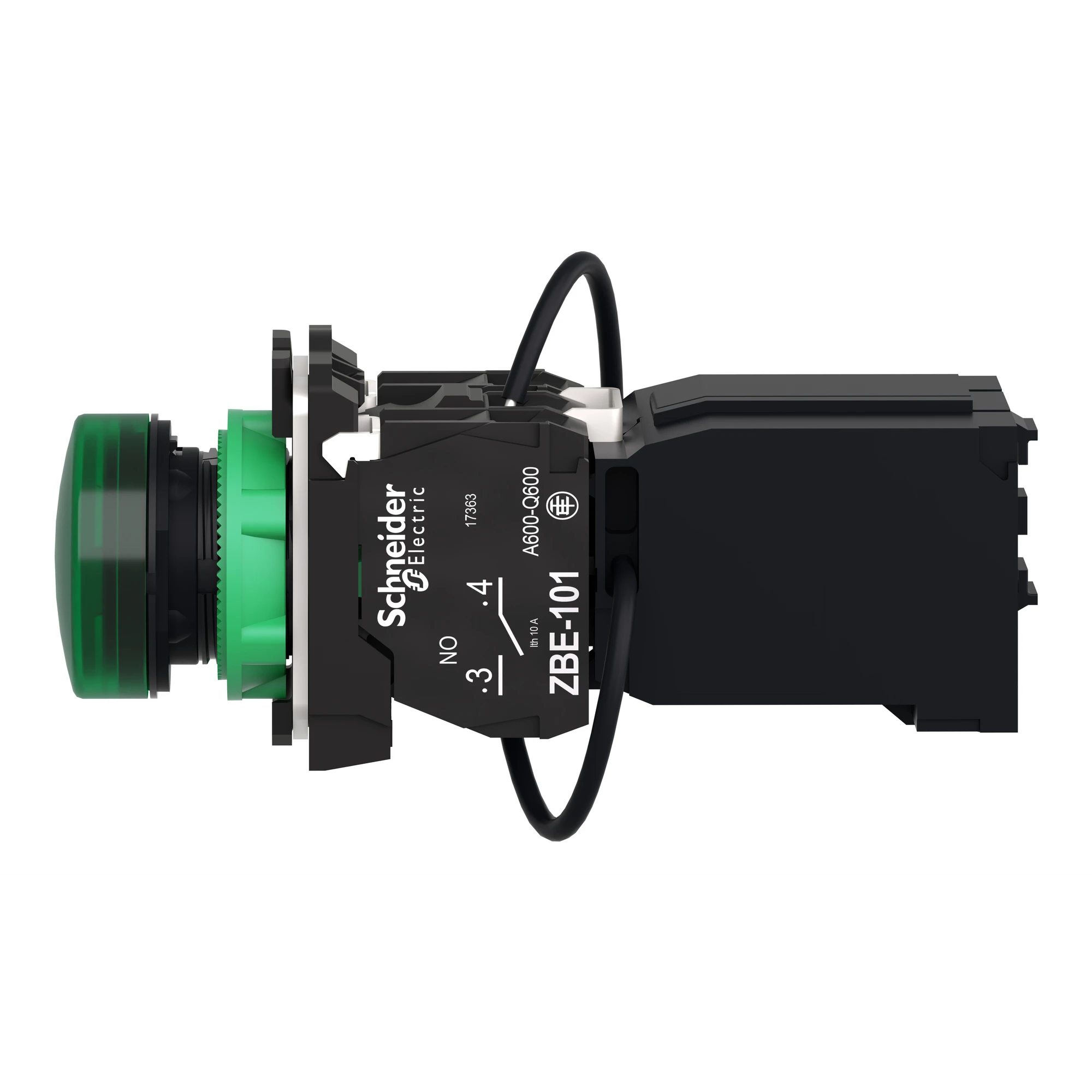 Schneider Electric XB5AV5B3 Pilot light, Harmony XB5, plastic, green, 22mm, universal LED, smooth dome, 400V AC (img_007) Schneider Electric XB5AV5B3 Pilot light, Harmony XB5, plastic, green, 22mm, universal LED, smooth dome, 400V AC (img_007)