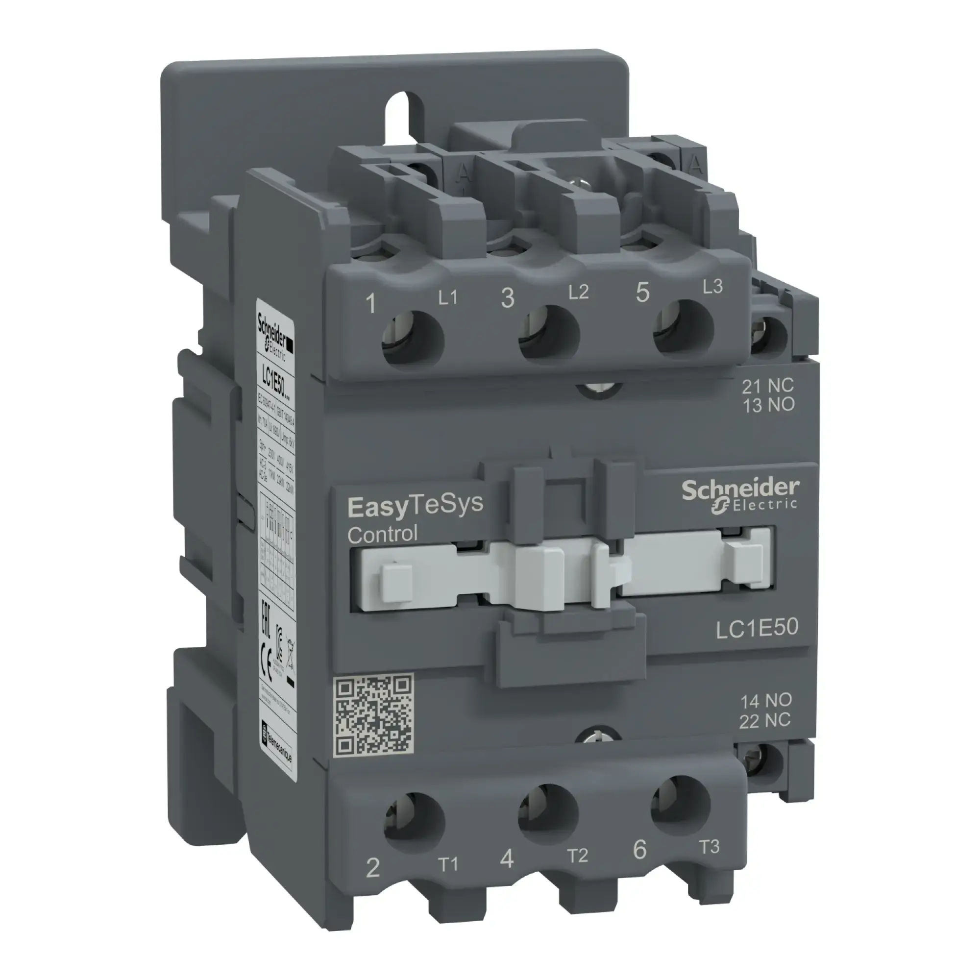 Schneider Electric LC1E50F5 Easy TeSys Leistungsschütz 3P 50A 1NO+1NC 110V AC 50HZ (img_002)