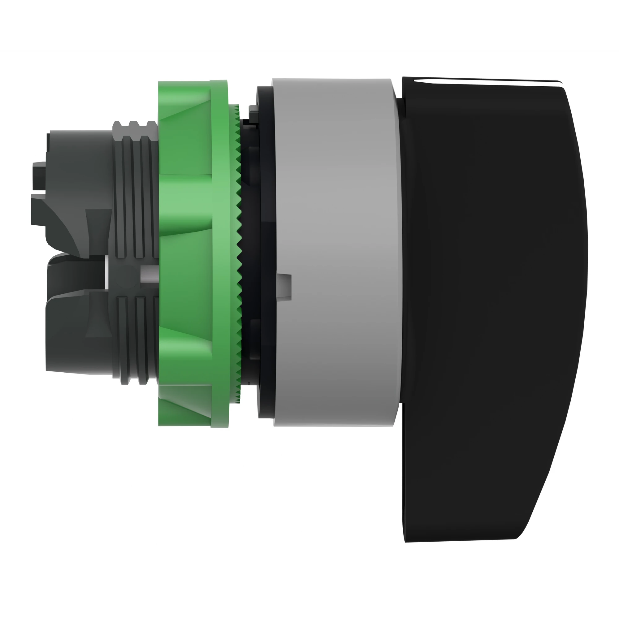 Schneider Electric ZB5AJ3C0 Selector Switch, Front Element, Harmony XB5, Plastic, 22mm, Light Grey, Black, 3 Positions, Long Lever, Latching (img_003)