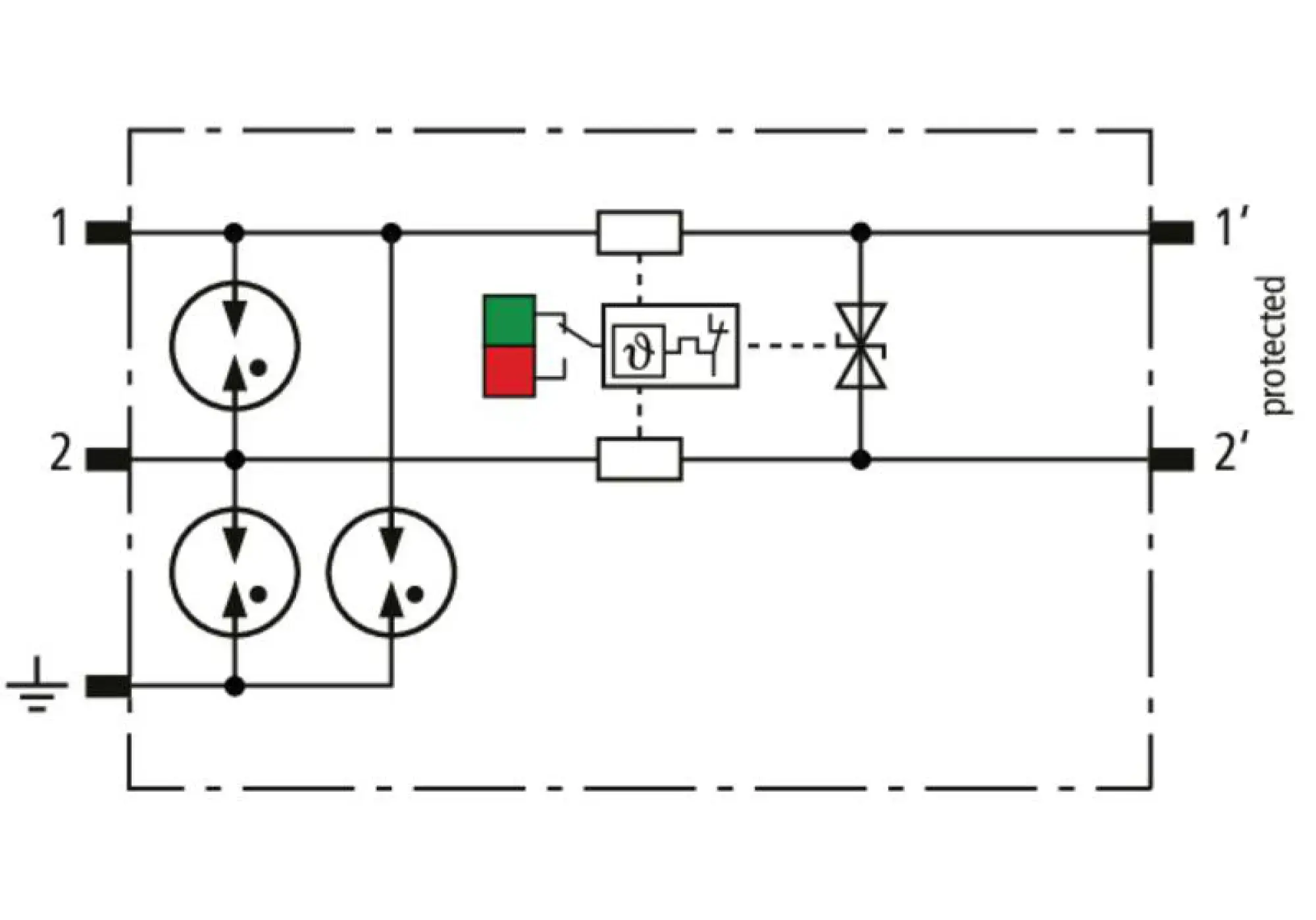 Dehn 927080 UeS-Ableiter Schutzmodul fuer 1 Doppelader BLITZDUCTORconnect mit Defektanzeige (img_003)