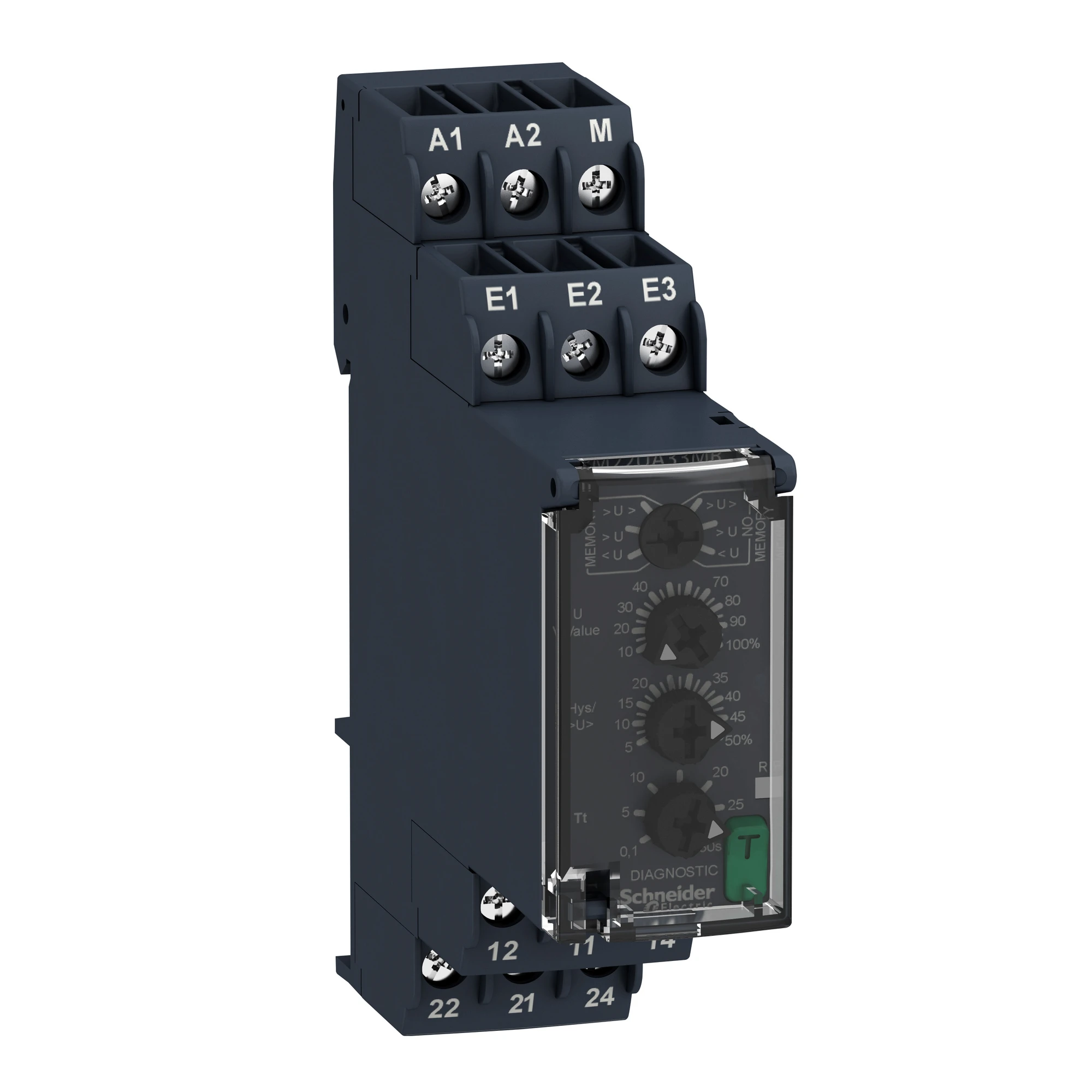 Schneider Electric RM22UA33MR Monitoring for over/under voltage with memory, 15-500 VAC/DC, 2 W (img_001)