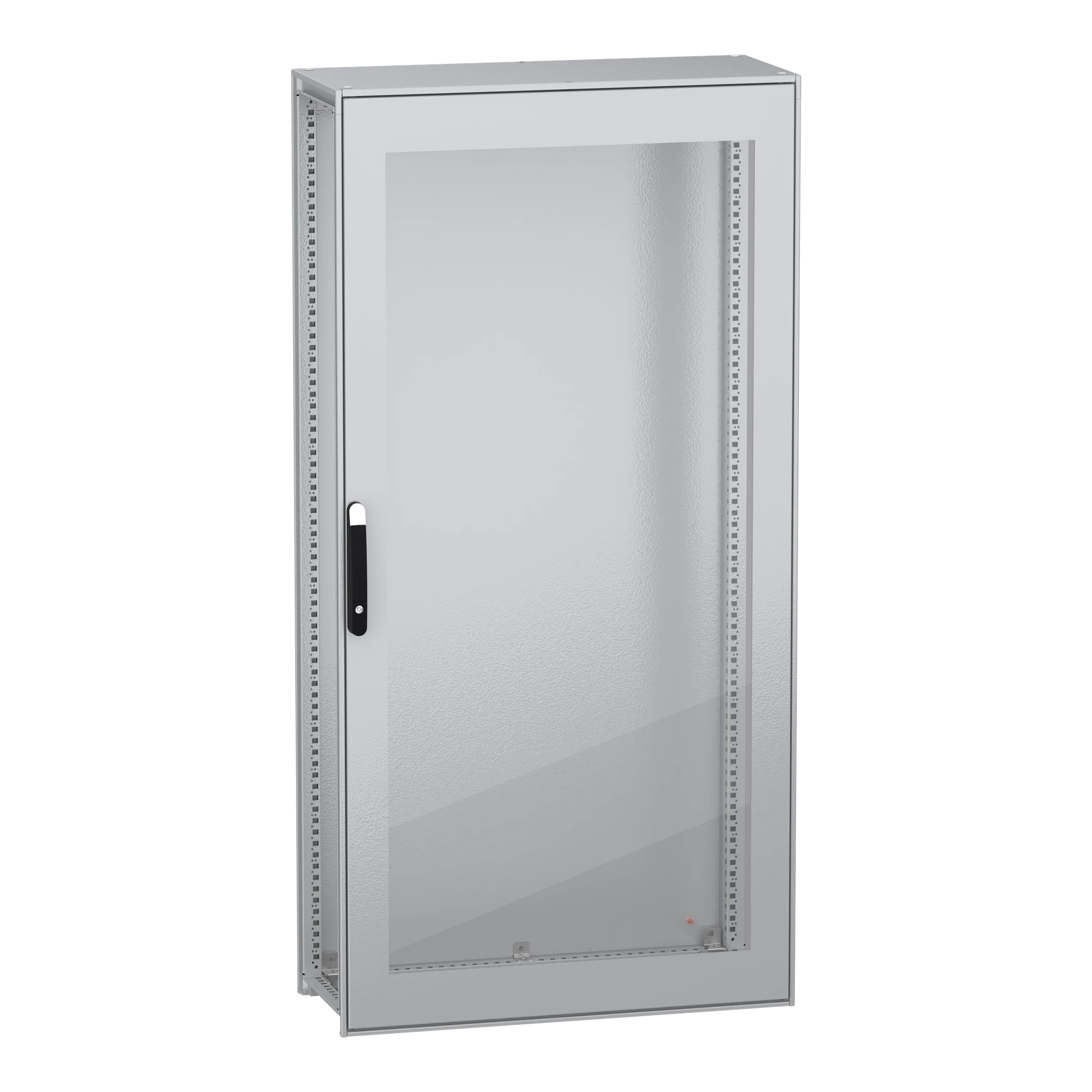 Schneider Electric NSYSFN201040T Floor-standing enclosure, PanelSeT SFN, made of decarbonized steel, without mounting plate, glass door, mounted, 2000x1000x400mm, IP55 (img_001)