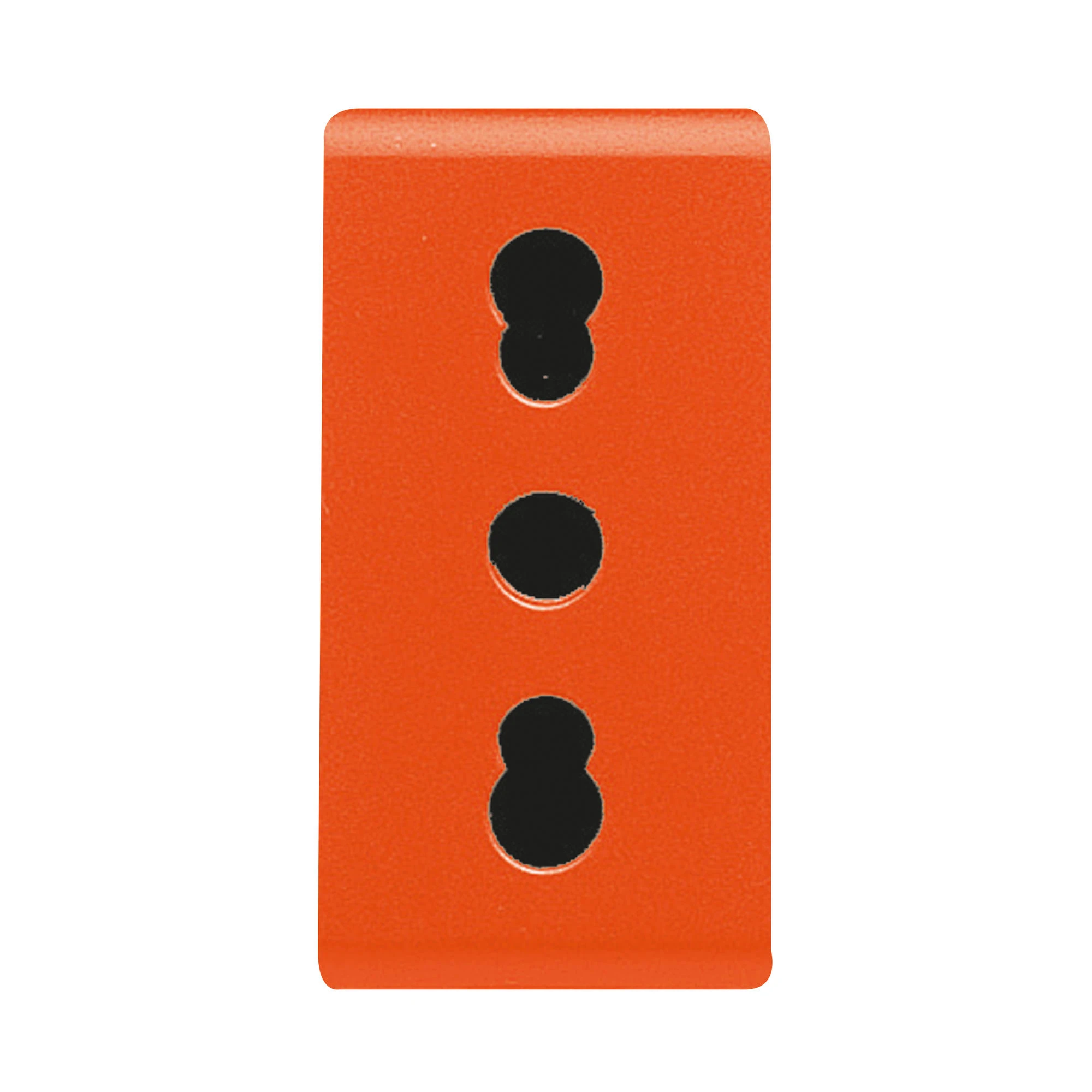 GEWISS GW20286 System Steckdose dual 1M 2P+PE 16A P17-11 Italienischer Standard Orange (img_001)