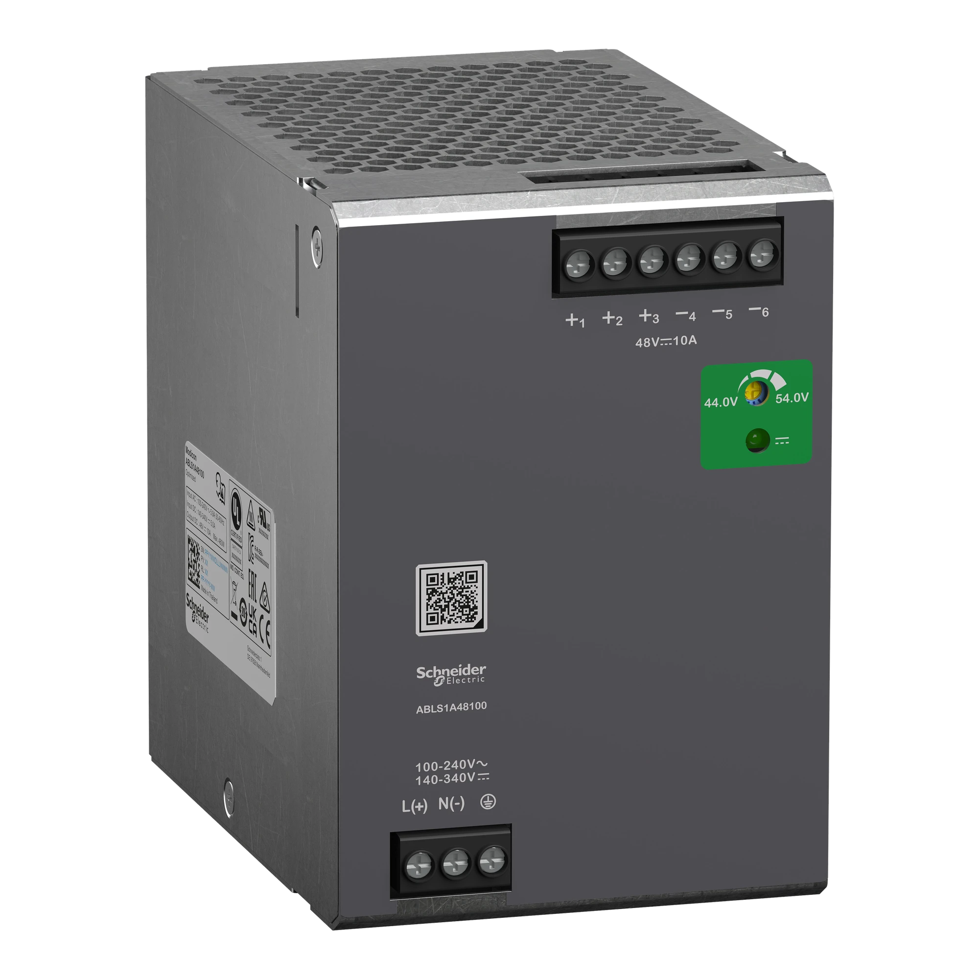 Schneider Electric ABLS1A48100 Spannungsversorgung, Modicon ABLS, Optimum, getaktet, 1-phasig, 100-240V AC, 48V DC, 10A, 480W (img_001) Schneider Electric ABLS1A48100 Spannungsversorgung, Modicon ABLS, Optimum, getaktet, 1-phasig, 100-240V AC, 48V DC, 10A, 480W (img_001)
