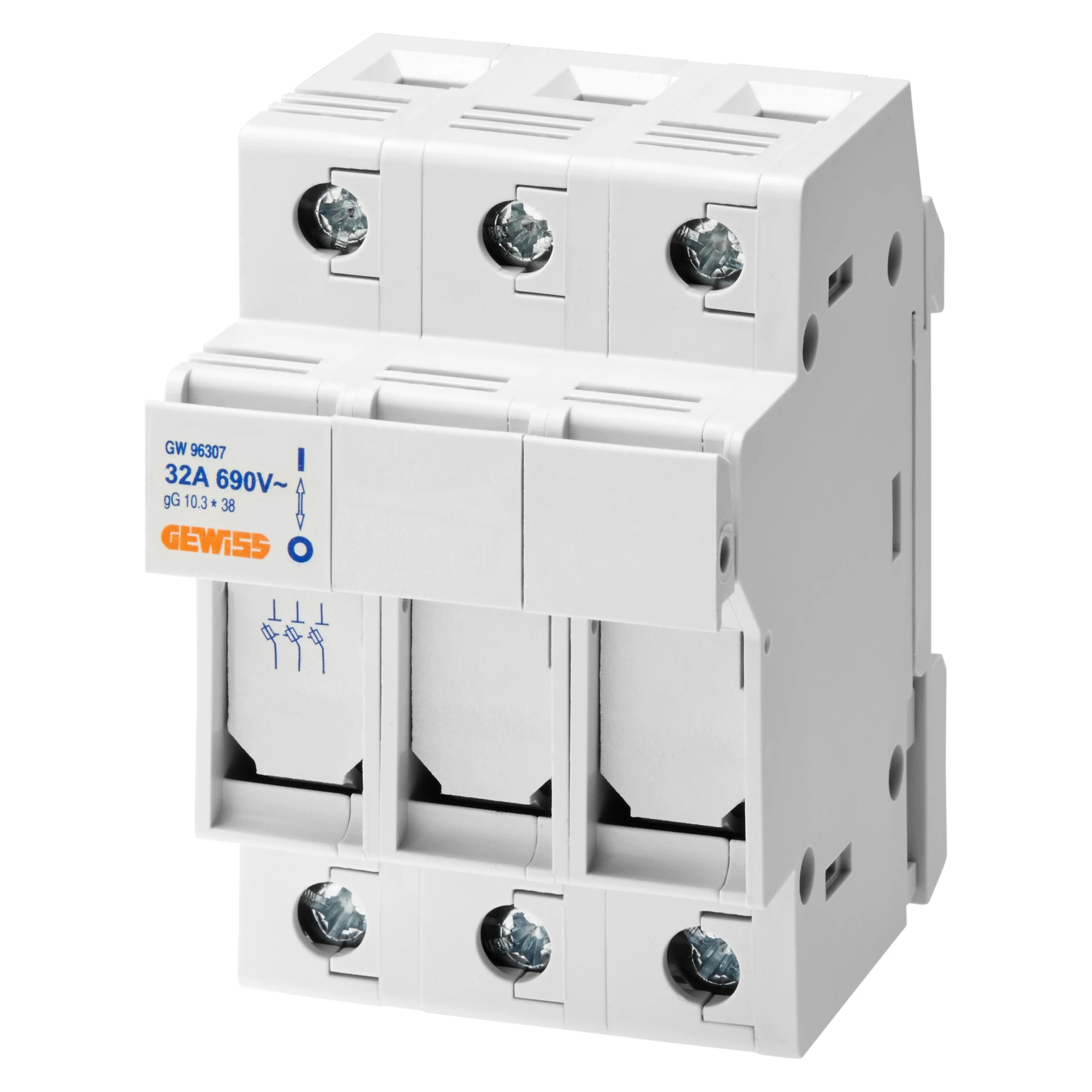 GEWISS GW96307 Sicherungslasttrennschalter 690V AC 32A 3P Zylindersicherung 10.3x38 3TE (img_001) GEWISS GW96307 Sicherungslasttrennschalter 690V AC 32A 3P Zylindersicherung 10.3x38 3TE (img_001)