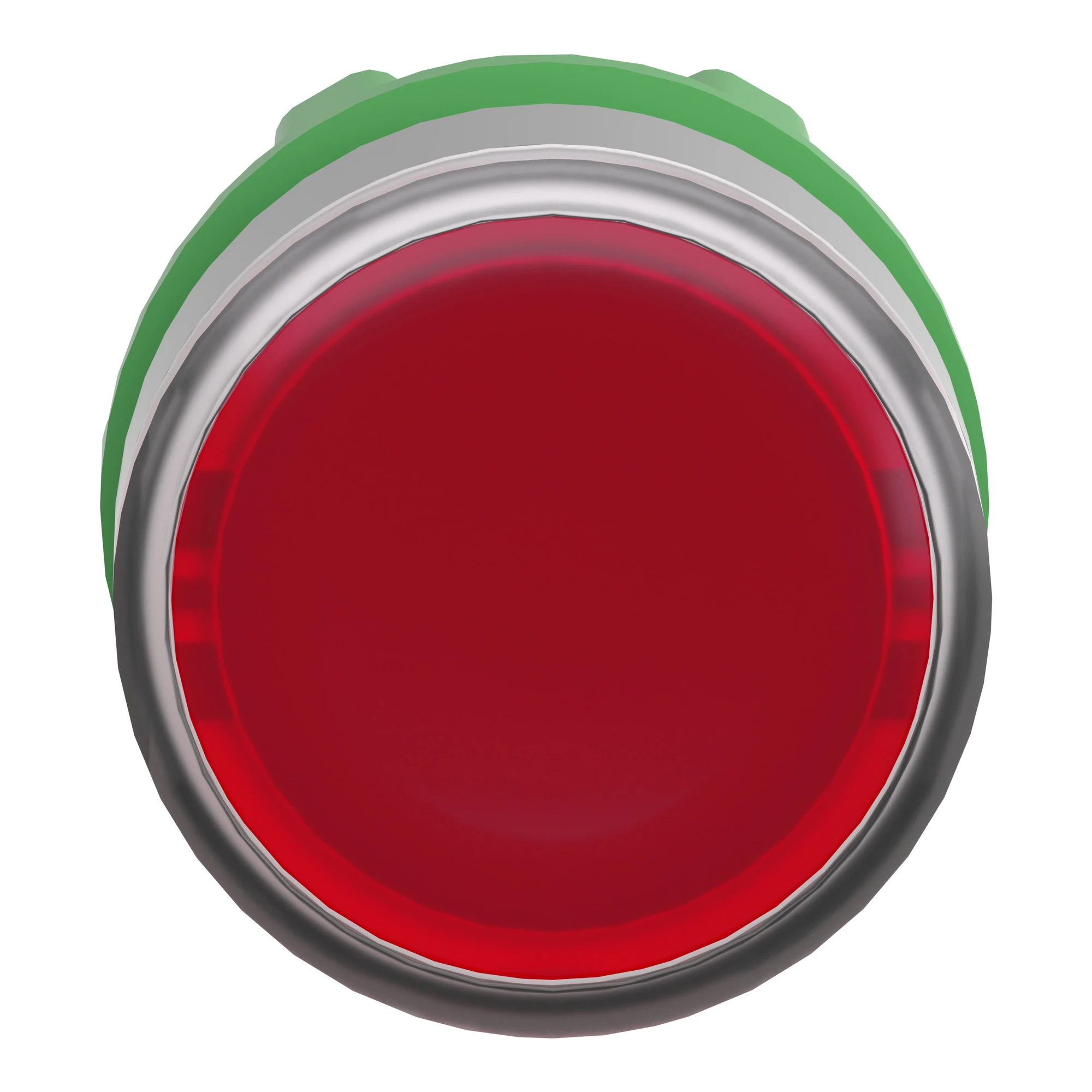 Schneider Electric ZB5AW343C0 Illuminated Pushbutton, Front Element, Harmony XB5, Plastic, 22mm, light grey, red, for universal LED (img_002)